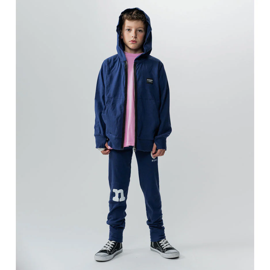 NUNUNU Indigo Iconic Zip Hoodie - Image 2