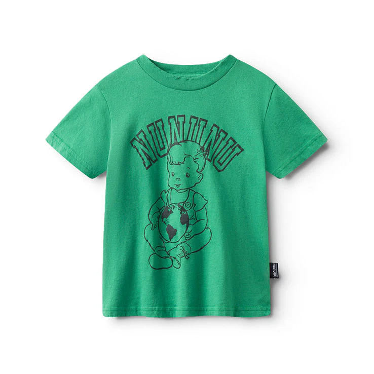 Nununu Moss Green Global Kid T-Shirt