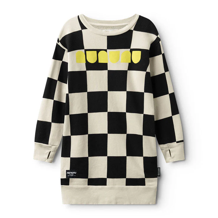 NUNUNU Smokey Natural Checkmate A Dress