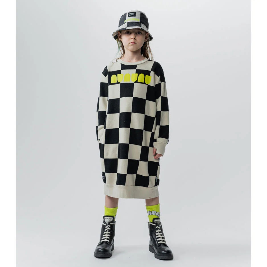 NUNUNU Smokey Natural Checkmate A Dress - Image 2