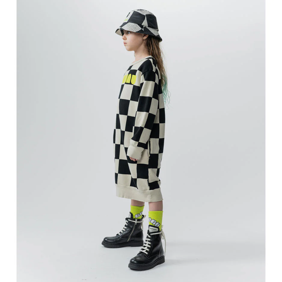 NUNUNU Smokey Natural Checkmate A Dress - Image 3
