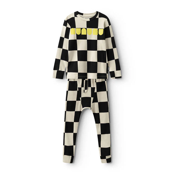 NUNUNU Smokey Natural Checkmate Loungewear