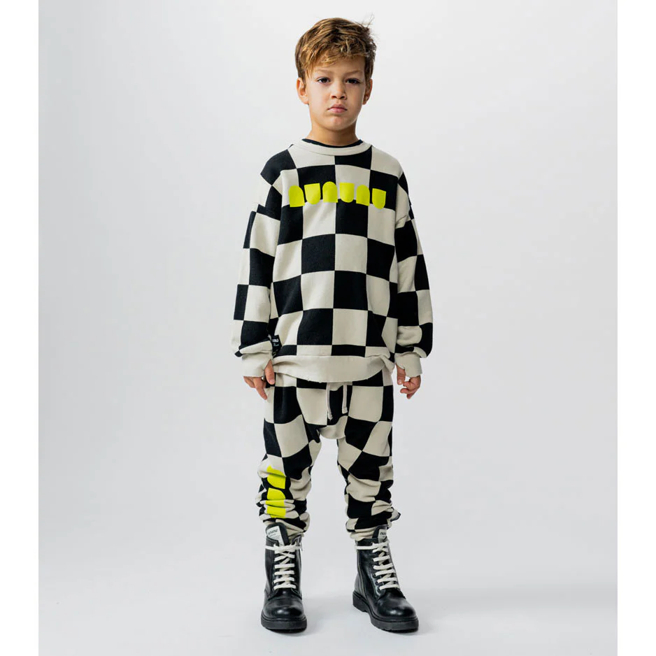 NUNUNU Smokey Natural Checkmate Sweatshirt - Image 4