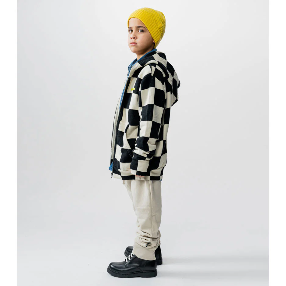 NUNUNU Smokey Natural Checkmate Zip Hoodie - Image 2
