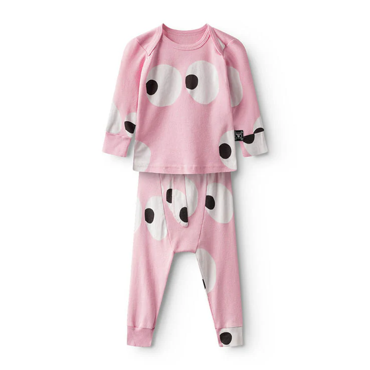 NUNUNU Super Pink  Side Eye Baby Set