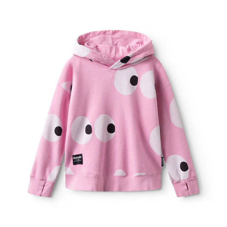 NUNUNU Super Pink  Side Eye Hoodie