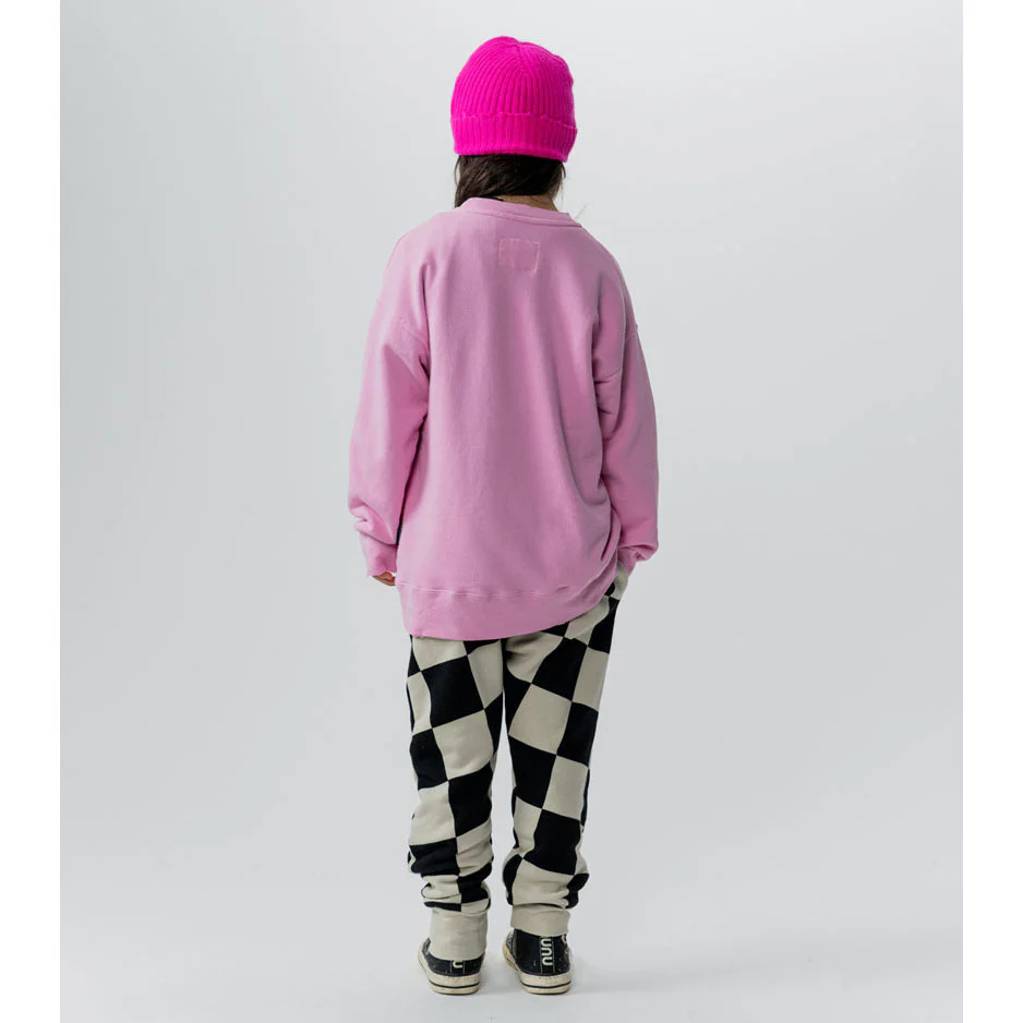 NUNUNU Super Pink Side Eye Sweatshirt - Image 3