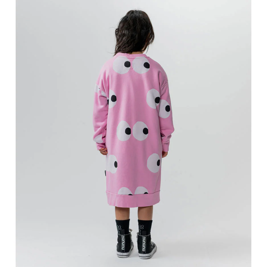 NUNUNU Super Pink Side Eyes A Dress - Image 4