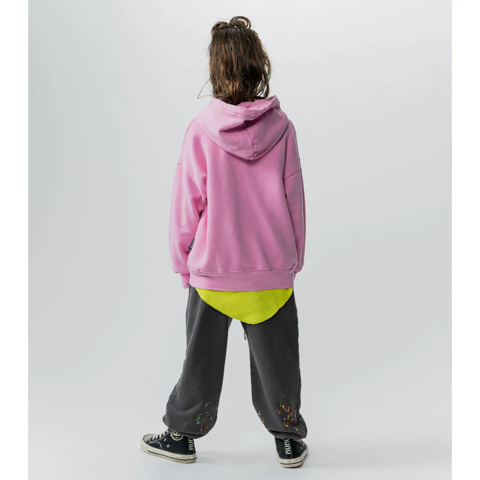 NUNUNU Washed Smokey Pink Monkey Around Hoodie - Image 3