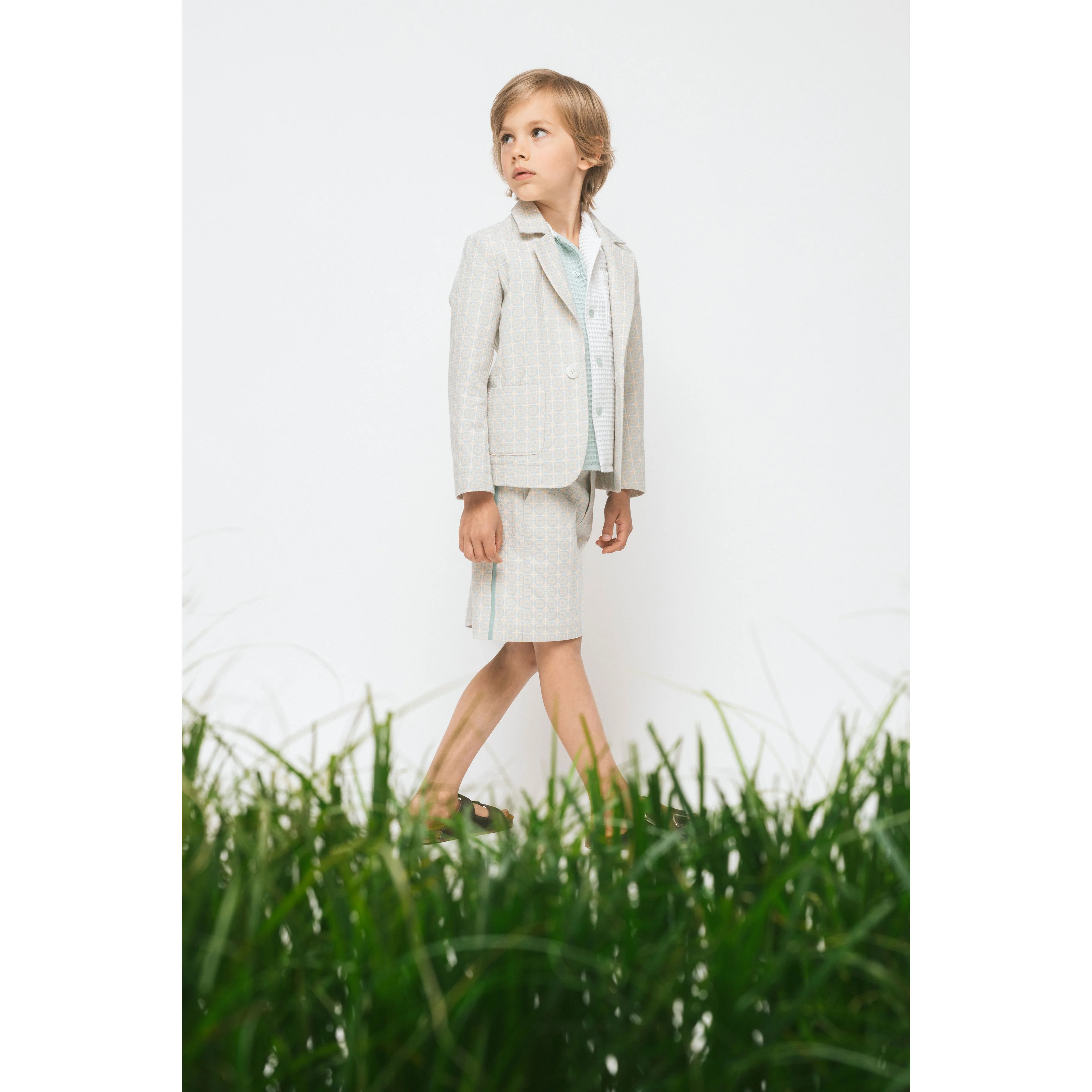 Paade Mode Beige Cotton Baltic Blazer - Image 2