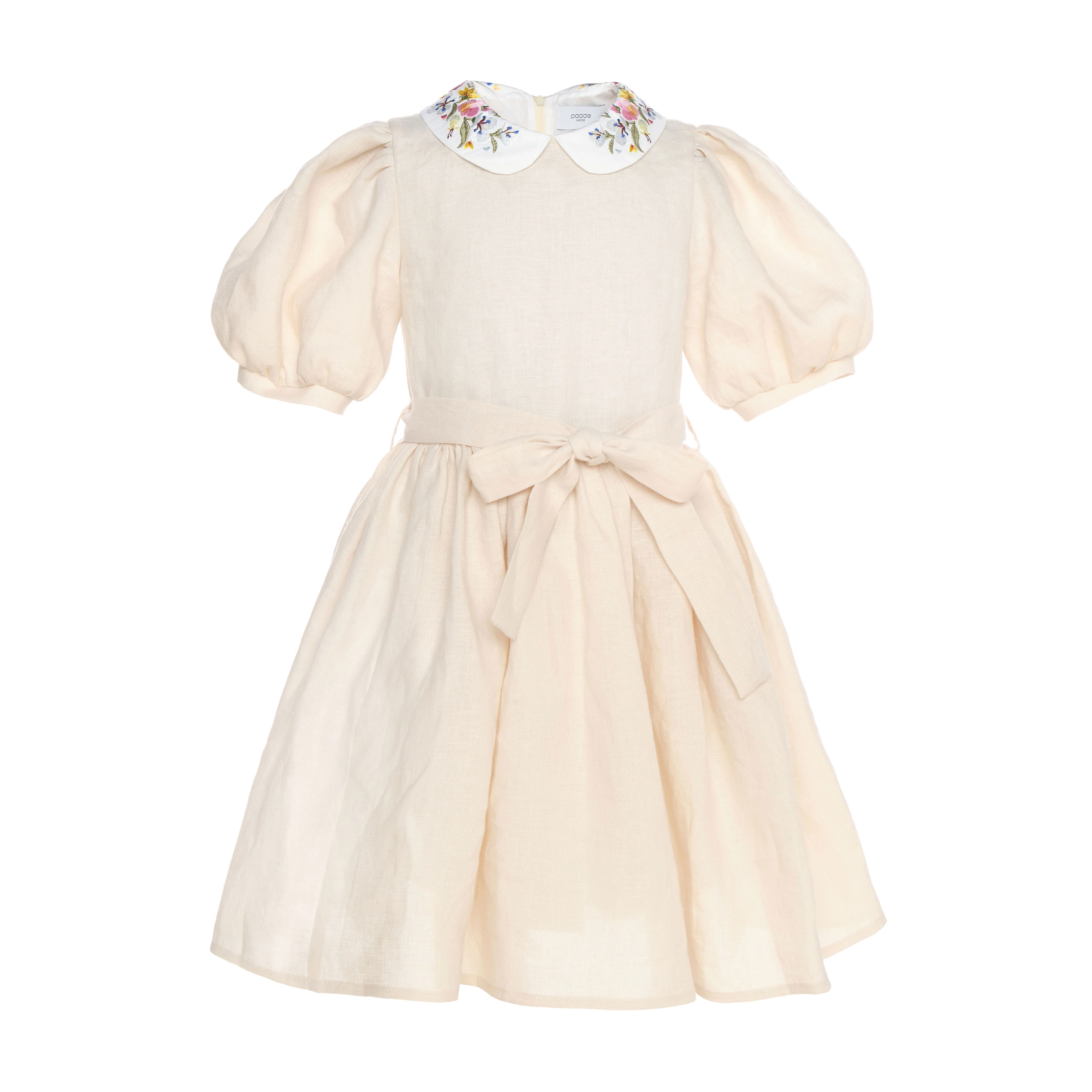 Paade Mode Biege Linen Midi Aria Dress