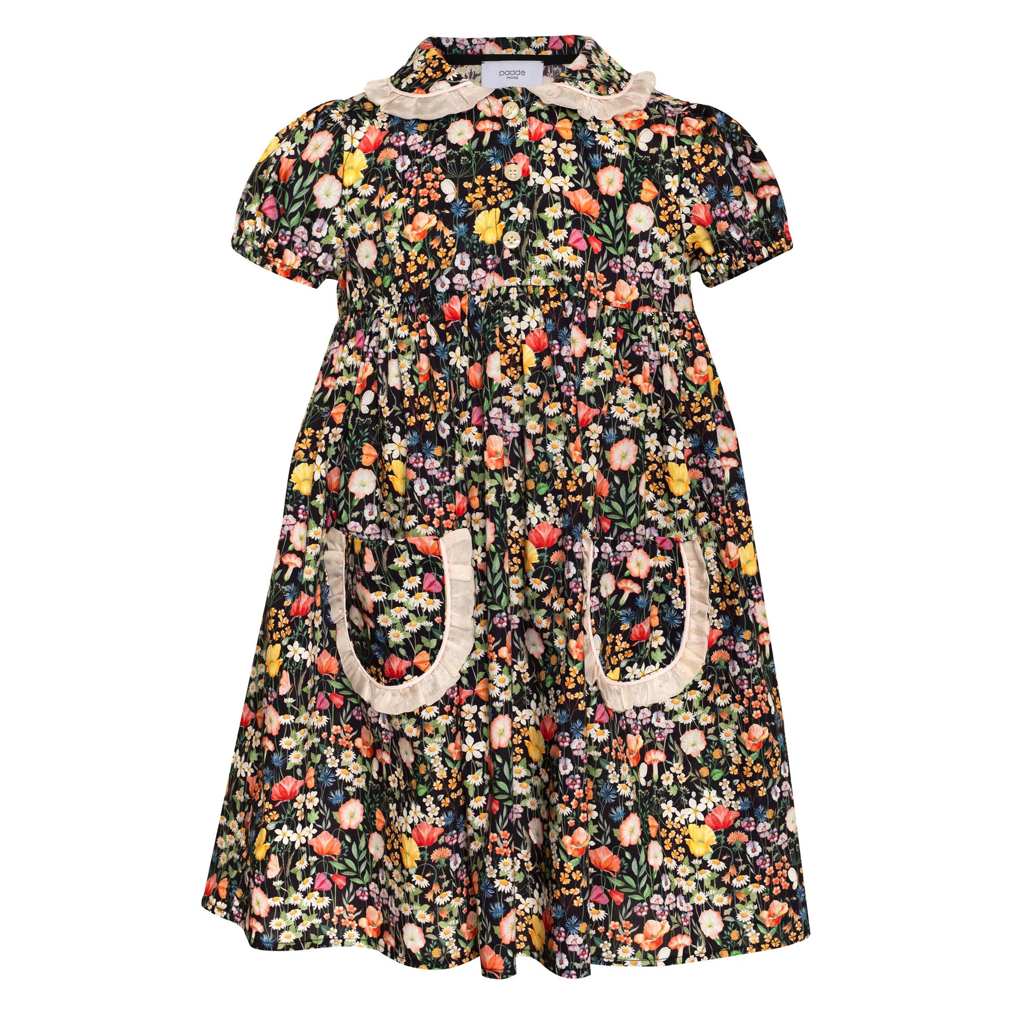 Paade Mode Black Wildflower Cotton Dress