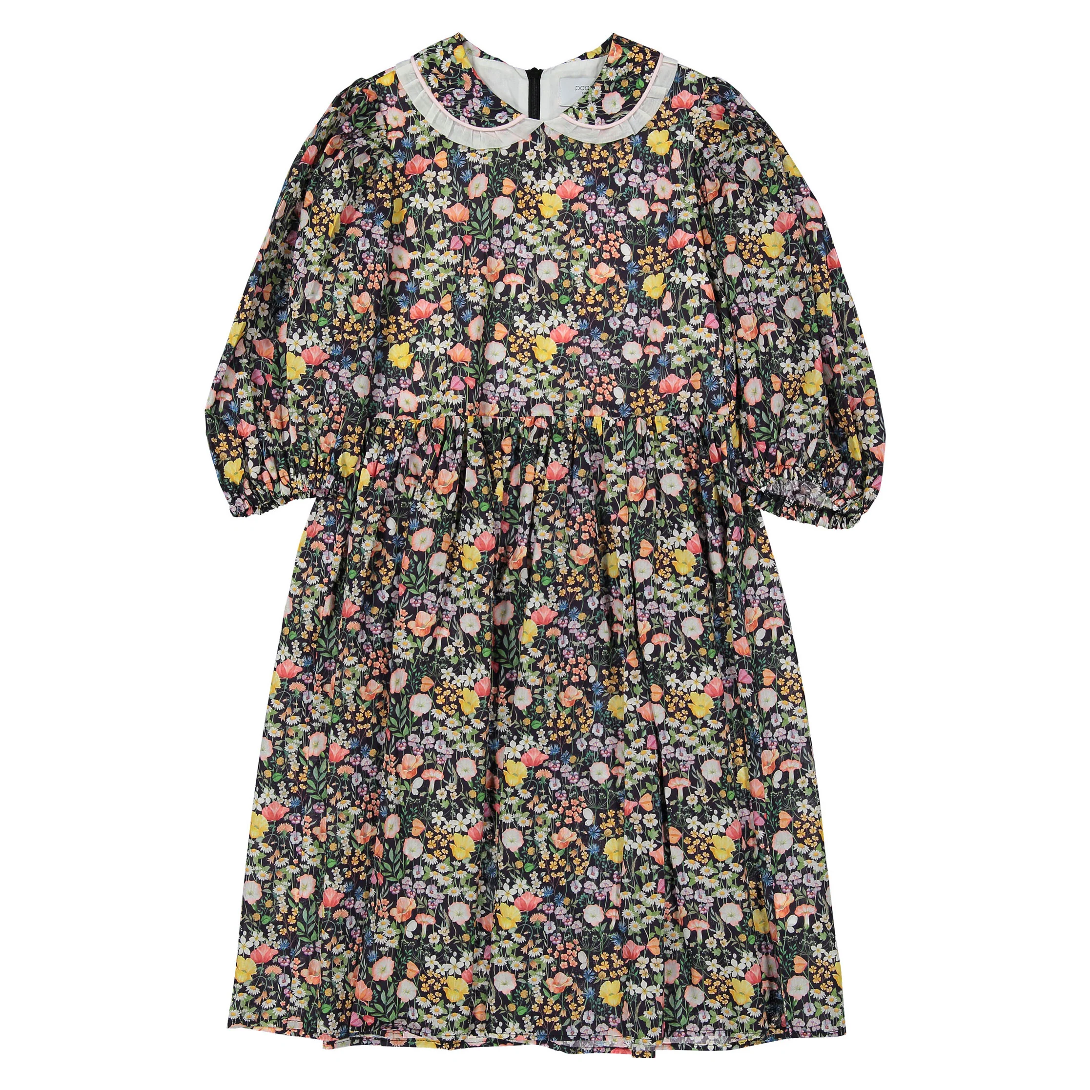 Paade Mode Black Wildflower Special Edition Cotton Maxi Dress