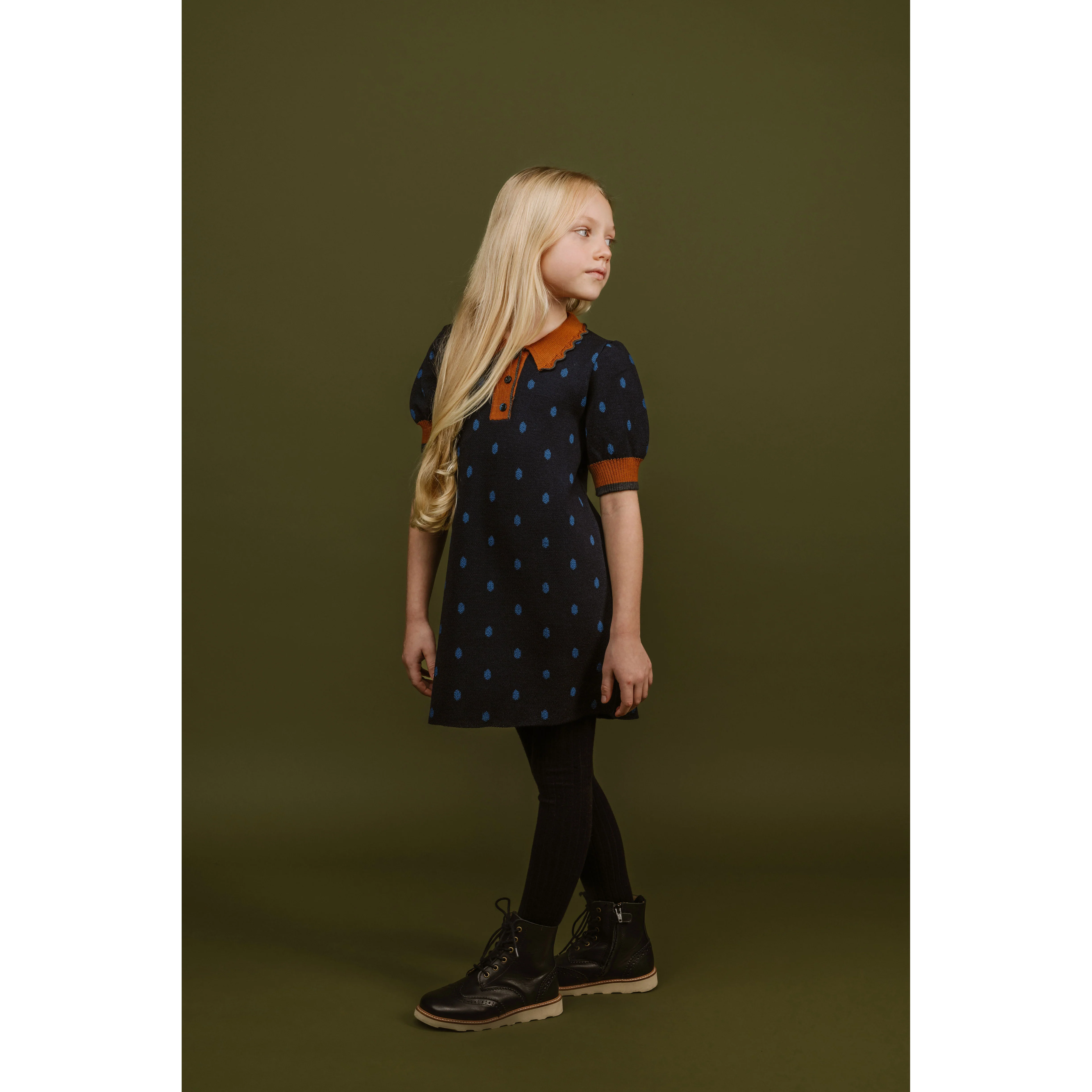 Paade Mode Blue Bambi Wool Dress - Image 3