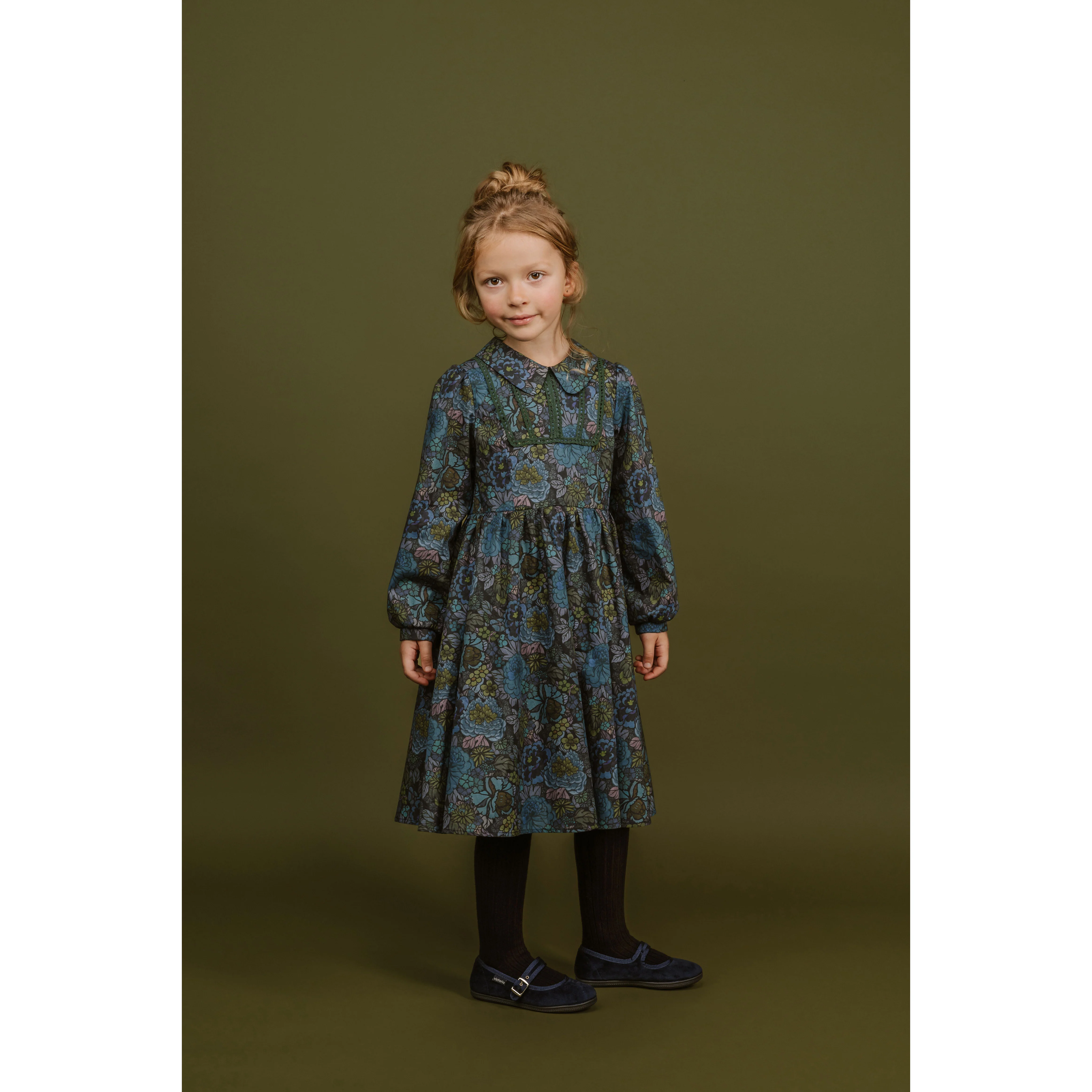 Paade Mode Blue Beatrice Peter Pan Collar Dress - Image 2