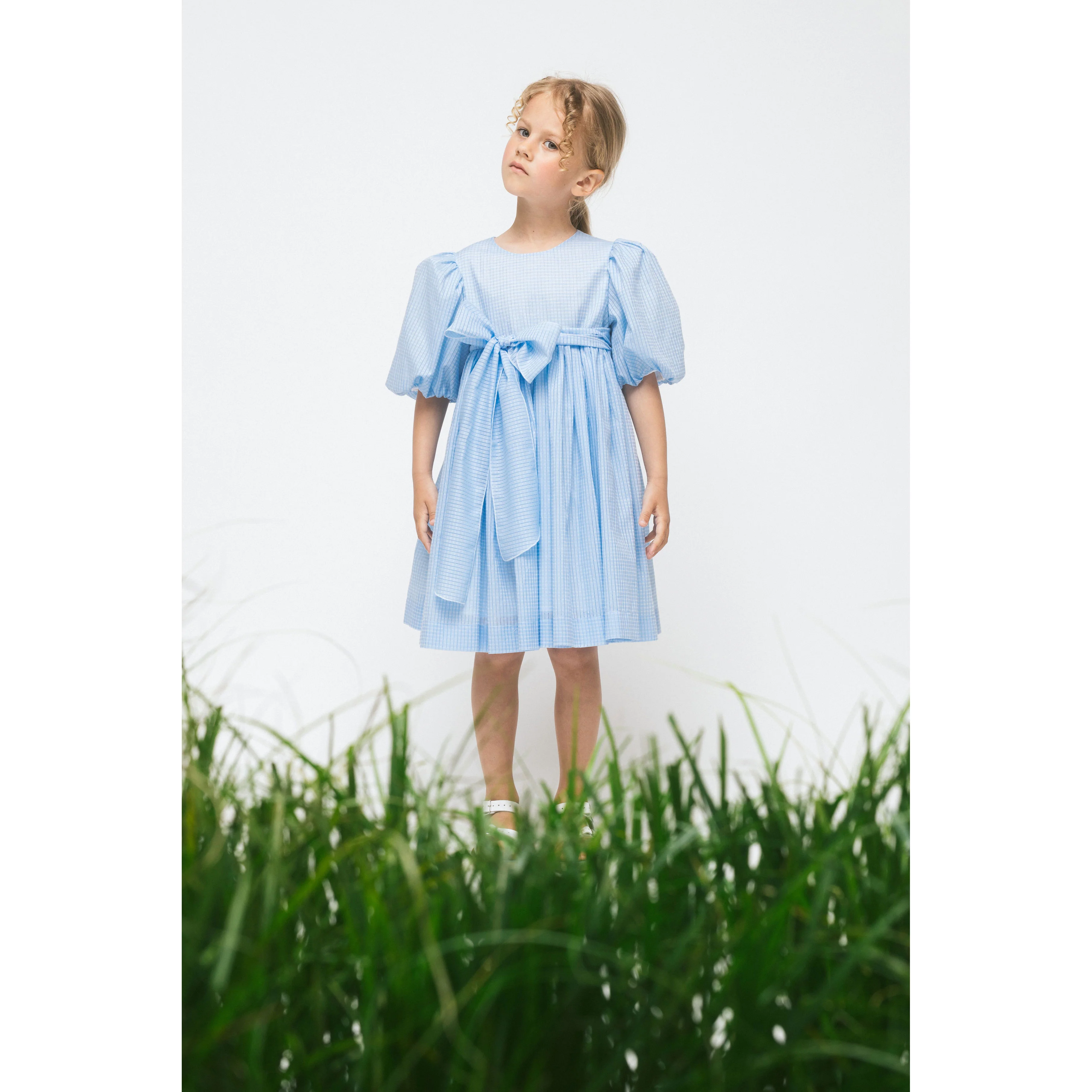 Paade Mode Blue Breeze Cotton Dress - Image 2