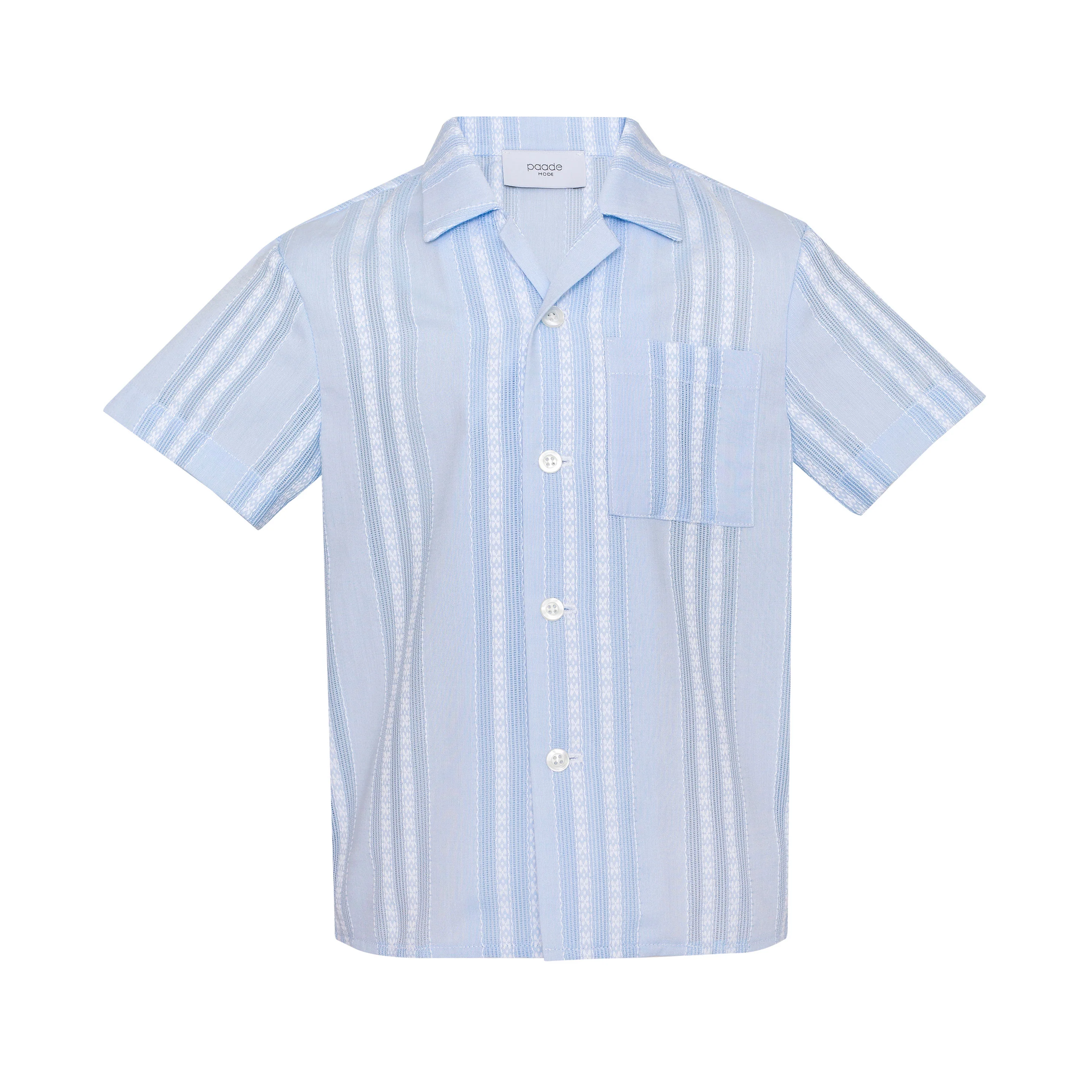 Paade Mode Blue Lagoon Cotton Shirt