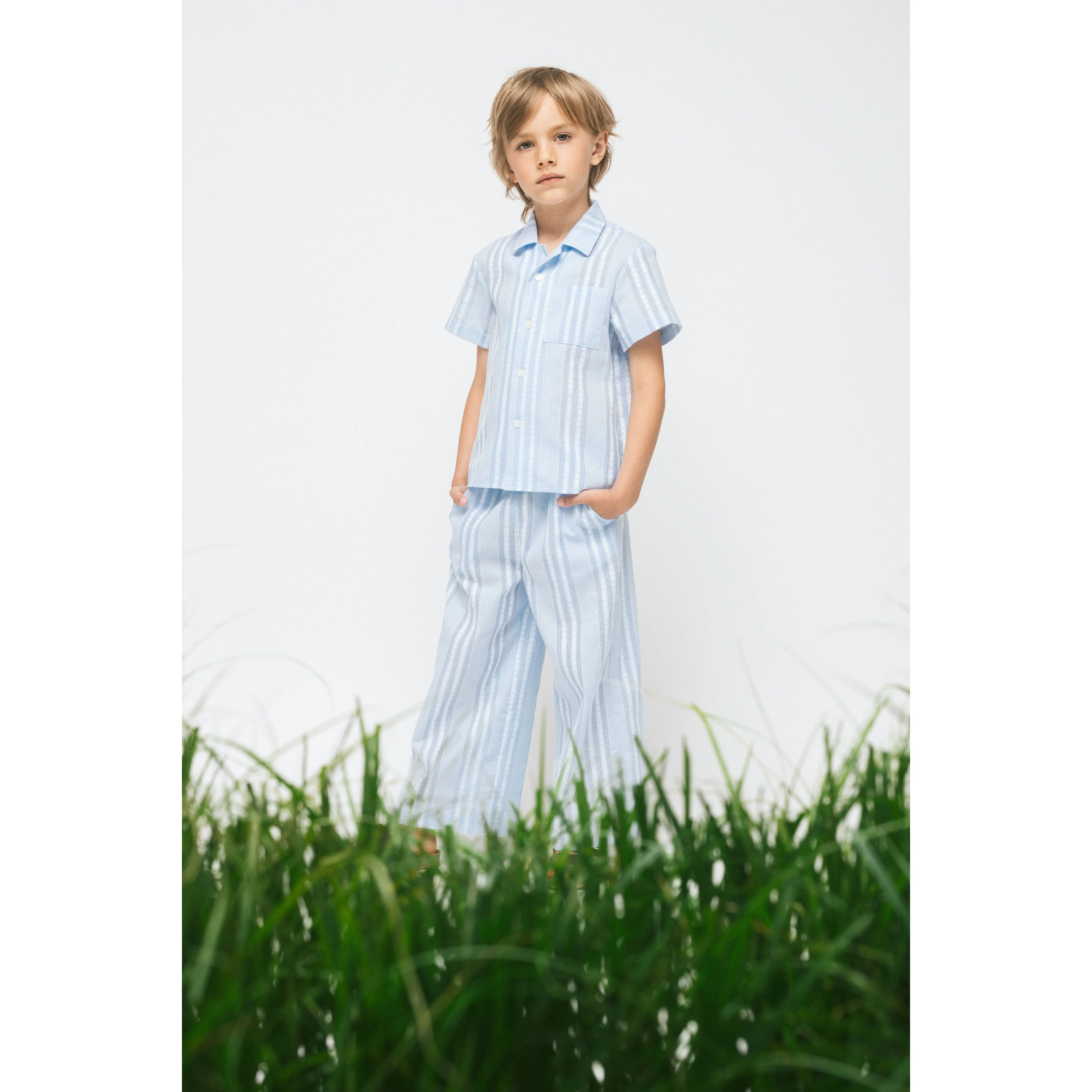 Paade Mode Blue Lagoon Cotton Shirt - Image 3