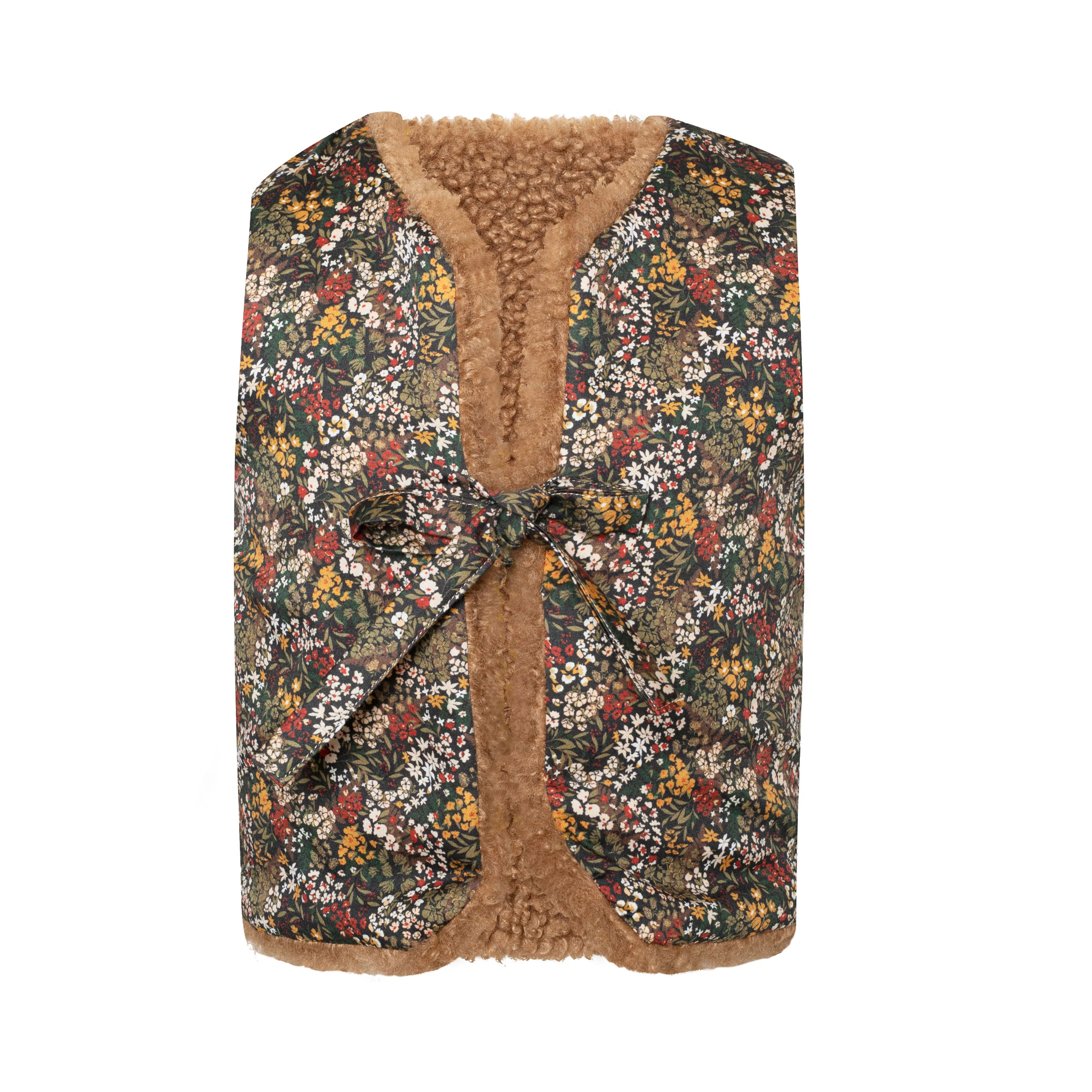 Paade Mode Brown Fiora Bonbon Teddy Vest - Image 2