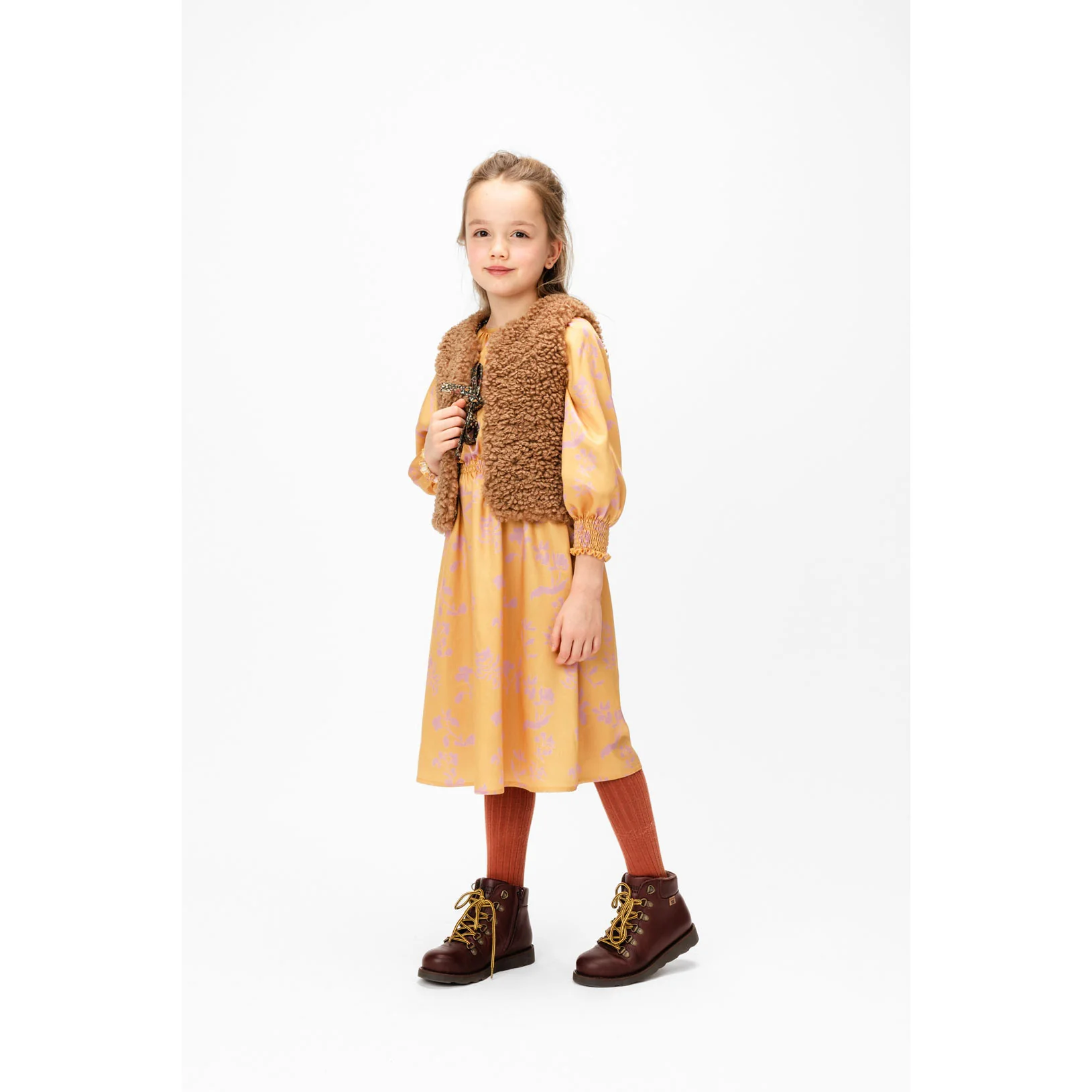 Paade Mode Brown Fiora Bonbon Teddy Vest - Image 3