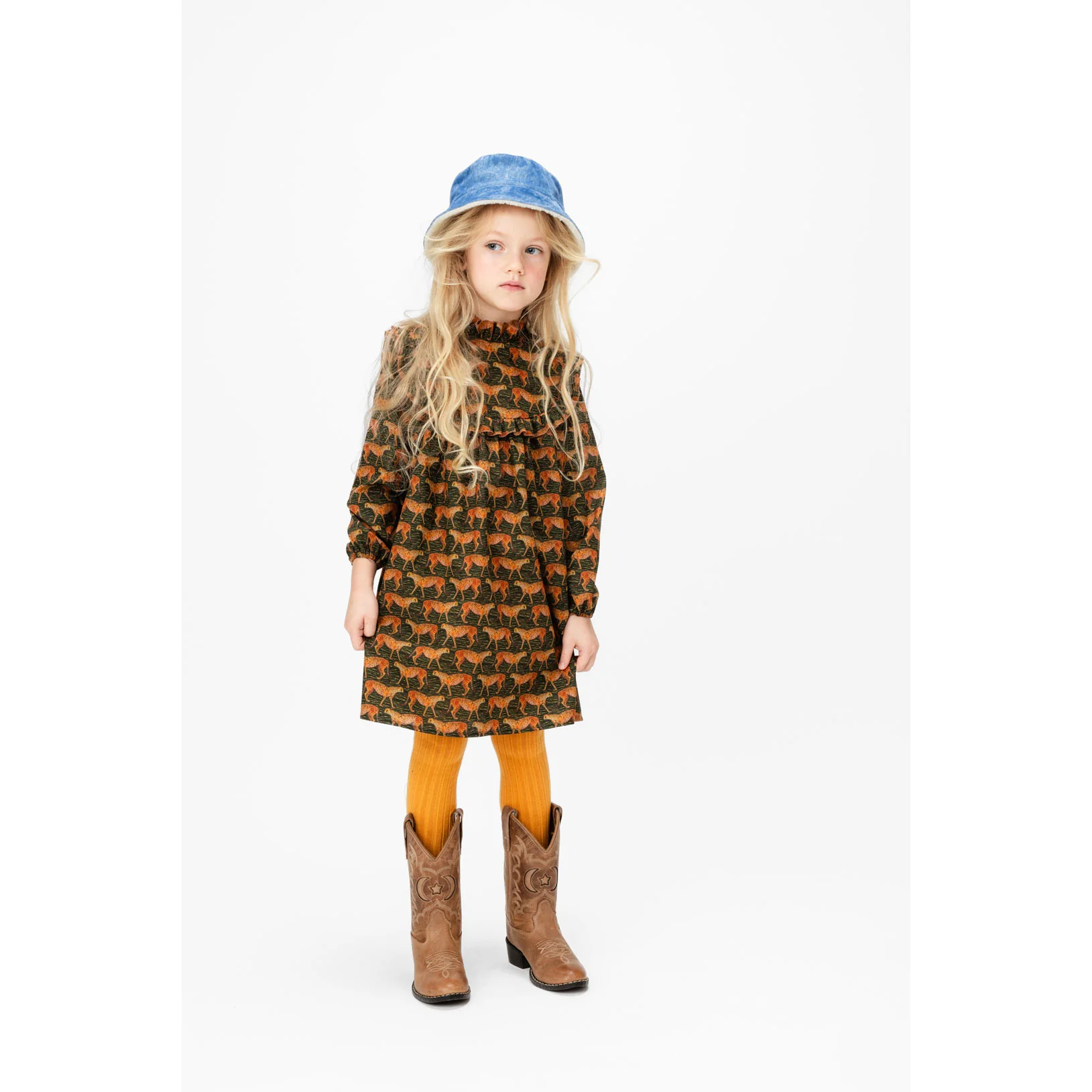 Paade Mode Multicolor Meet The Cheetahs Dress - Image 3