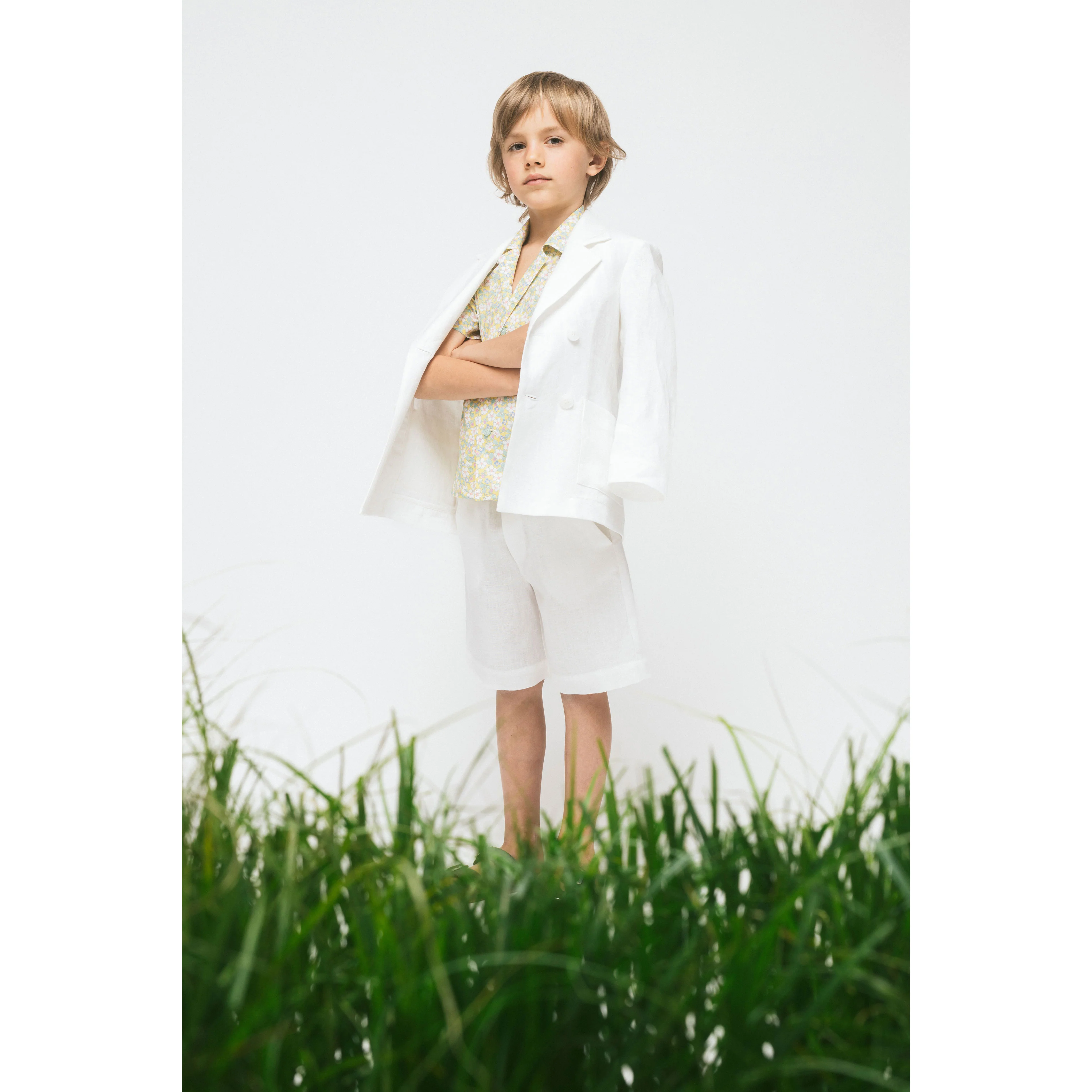 Paade Mode White Cruise Classic Linen Shorts - Image 2