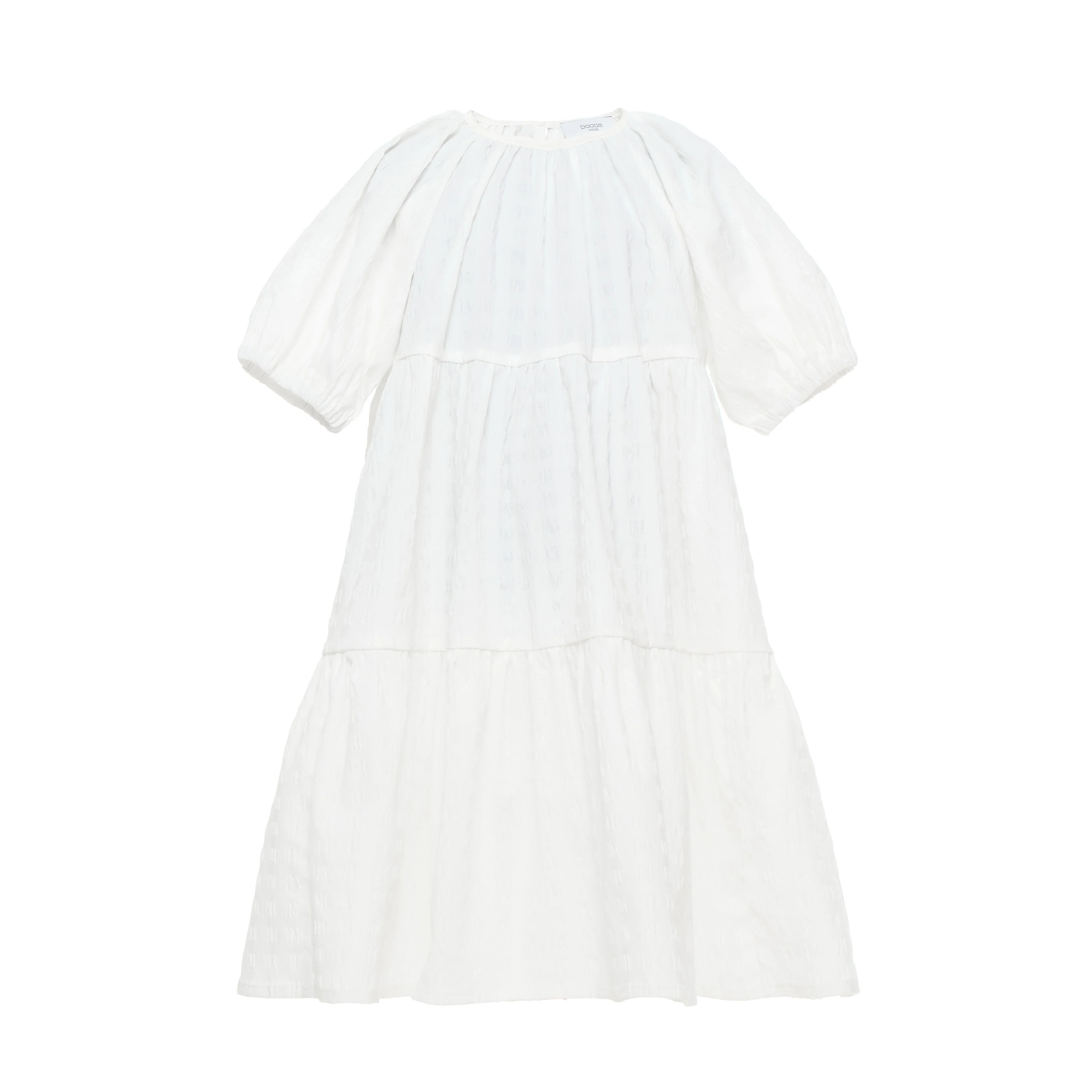 Paade Mode White Iris Cotton Dress