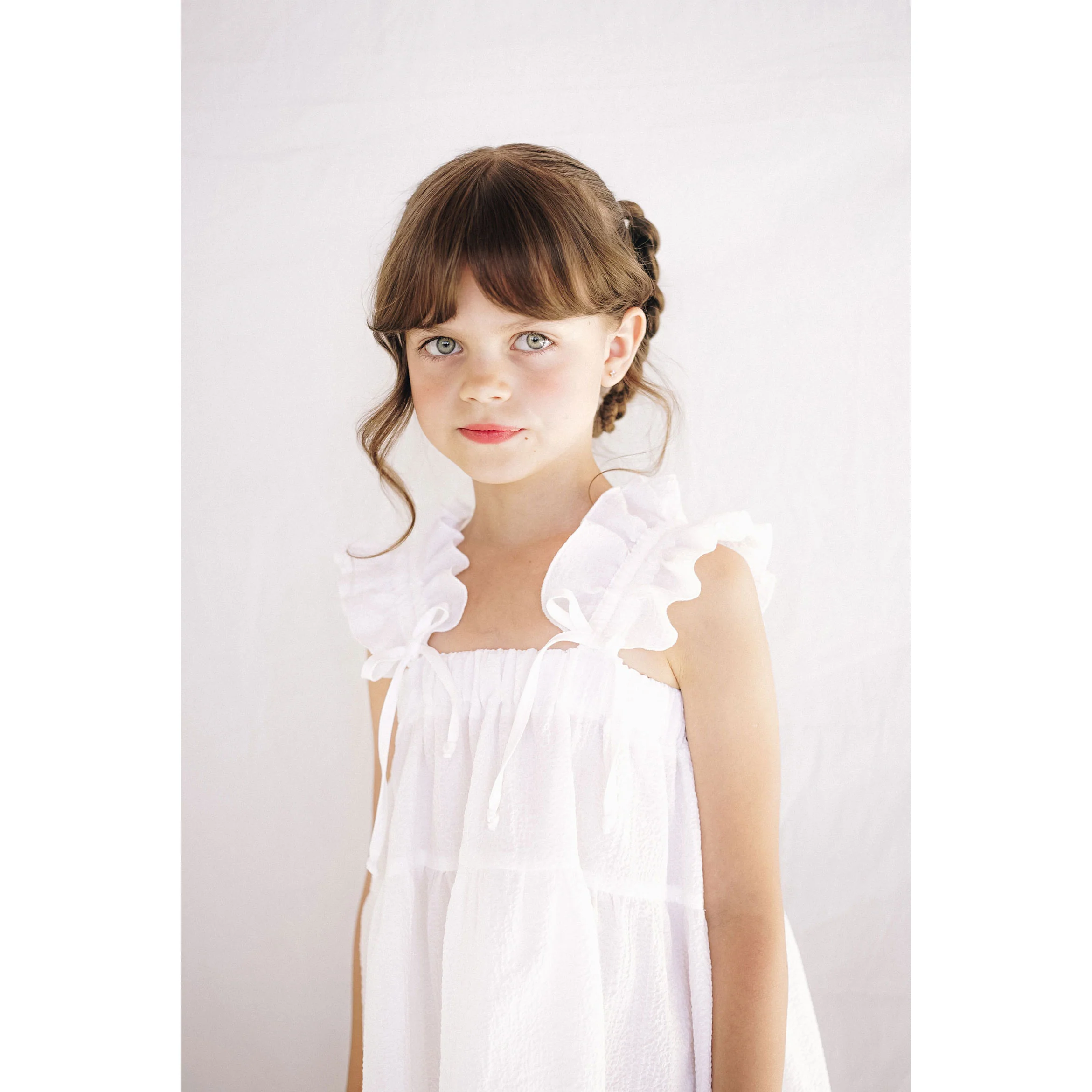 Paade Mode White Lily Cotton Dress - Image 2