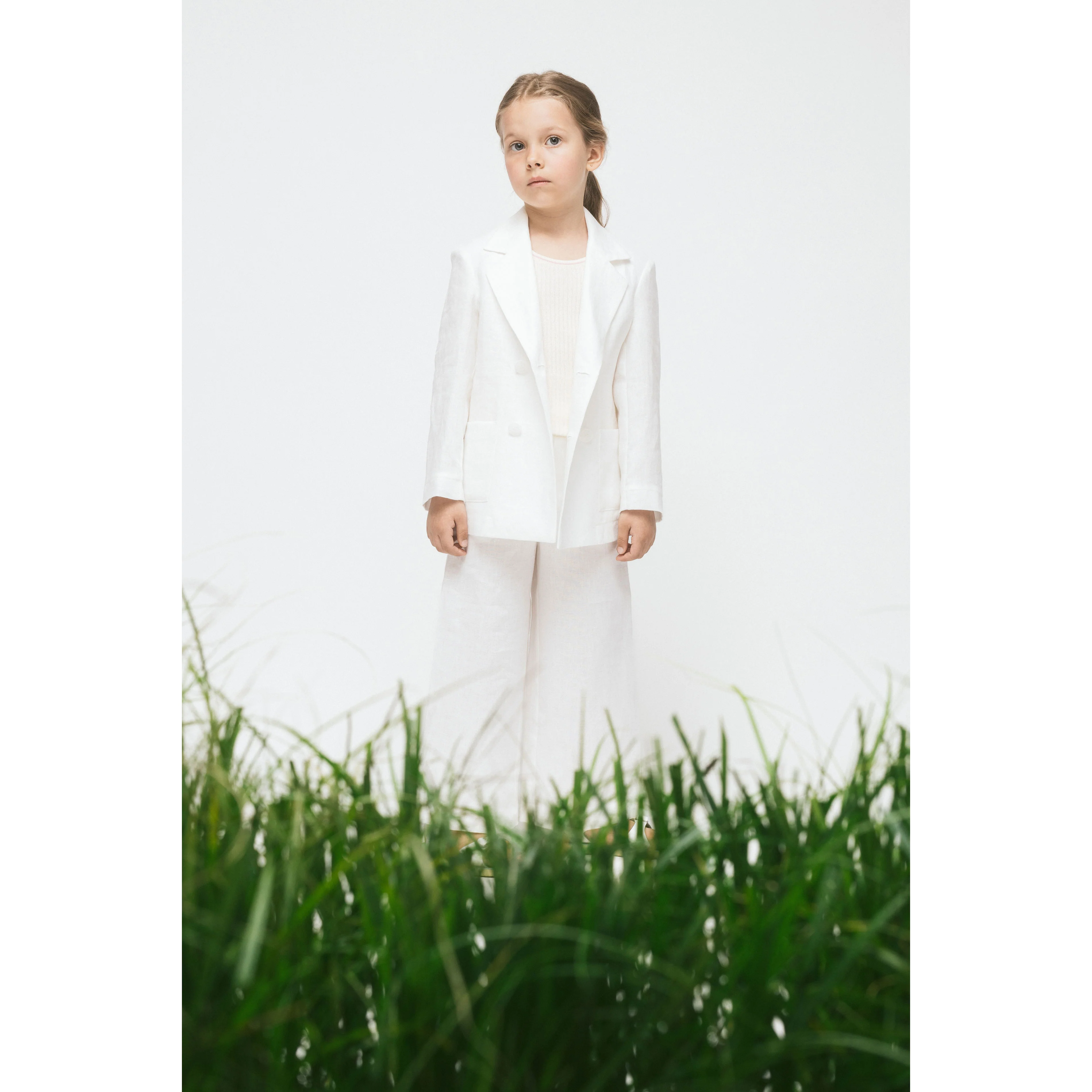 Paade Mode White Linen Cruise Blazer - Image 3
