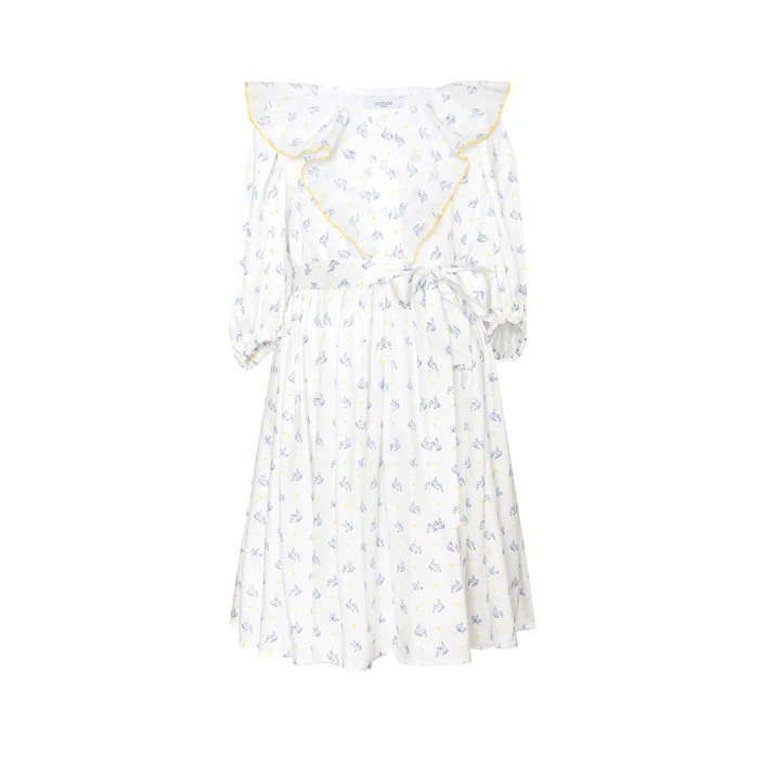 Paade Mode White Pearl Viscose Maxi Dress