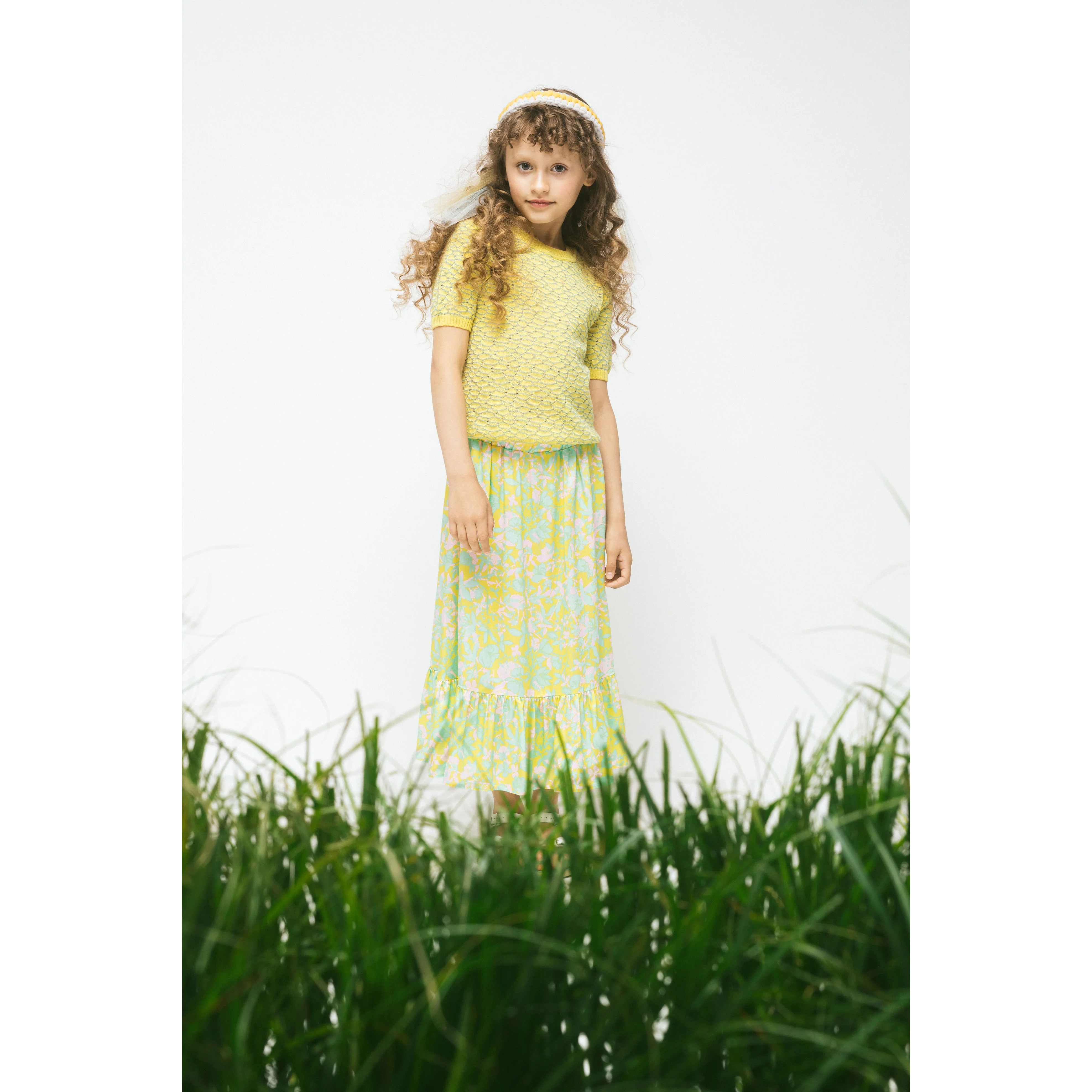 Paade Mode Yellow Anemone Long Skirt - Image 2