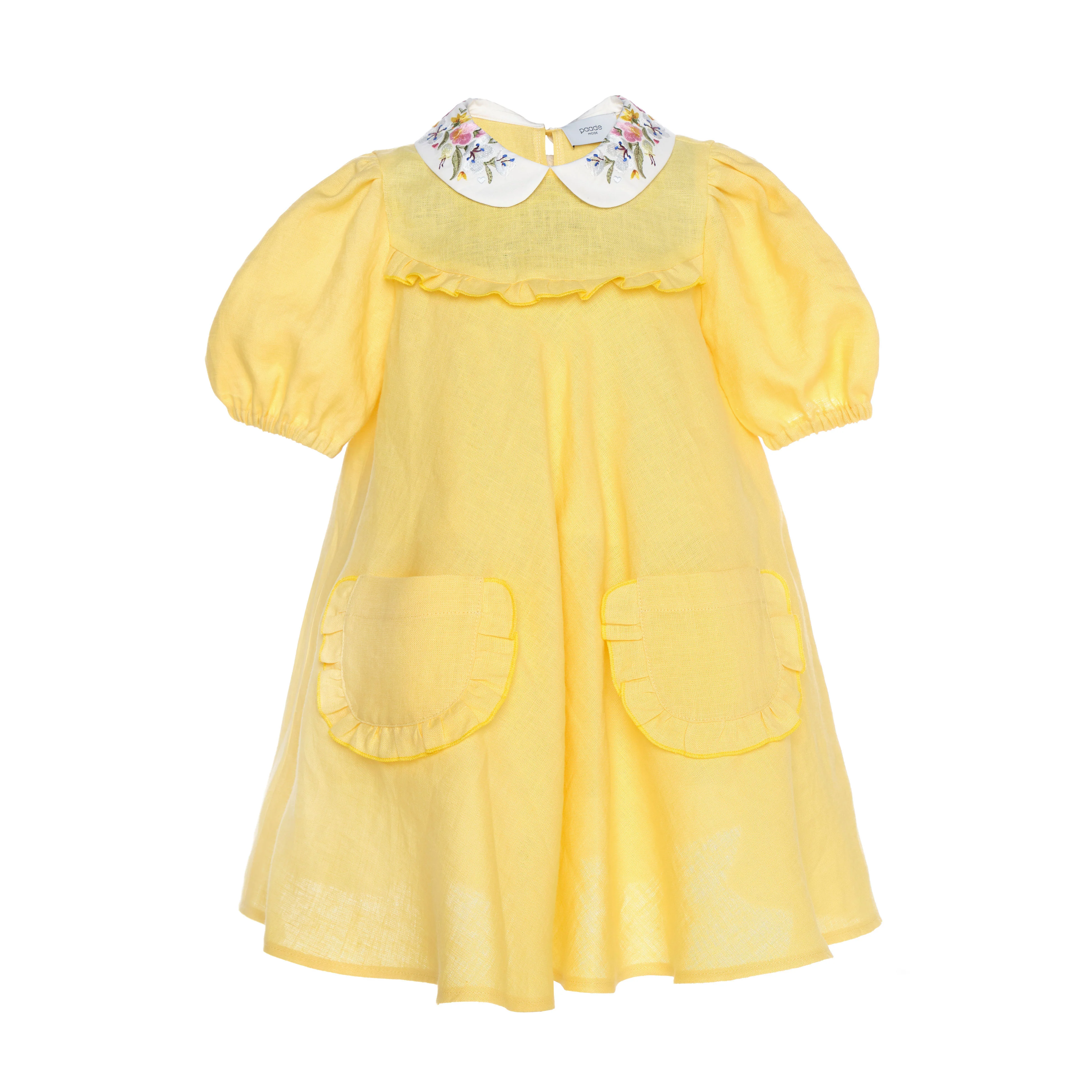 Paade Mode Yellow Linen Aria Dress