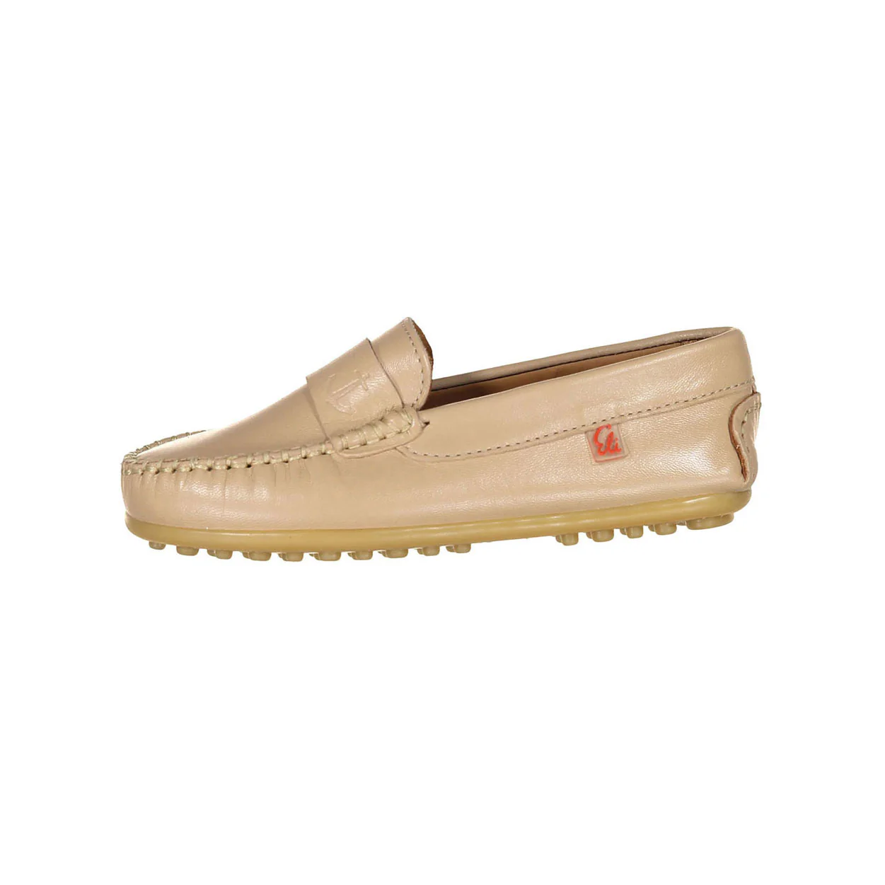 Papanatas Beige Anchor Stamp Loafers - Image 2