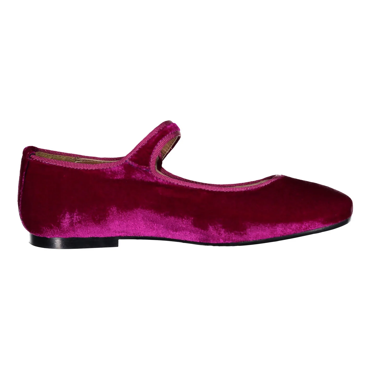 Papanatas Berry Velvet Classic Mary Janes - Image 3