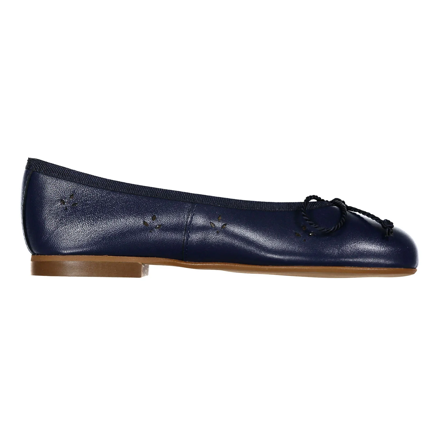 Papanatas Navy Eyelet Ballet Flat - Image 3