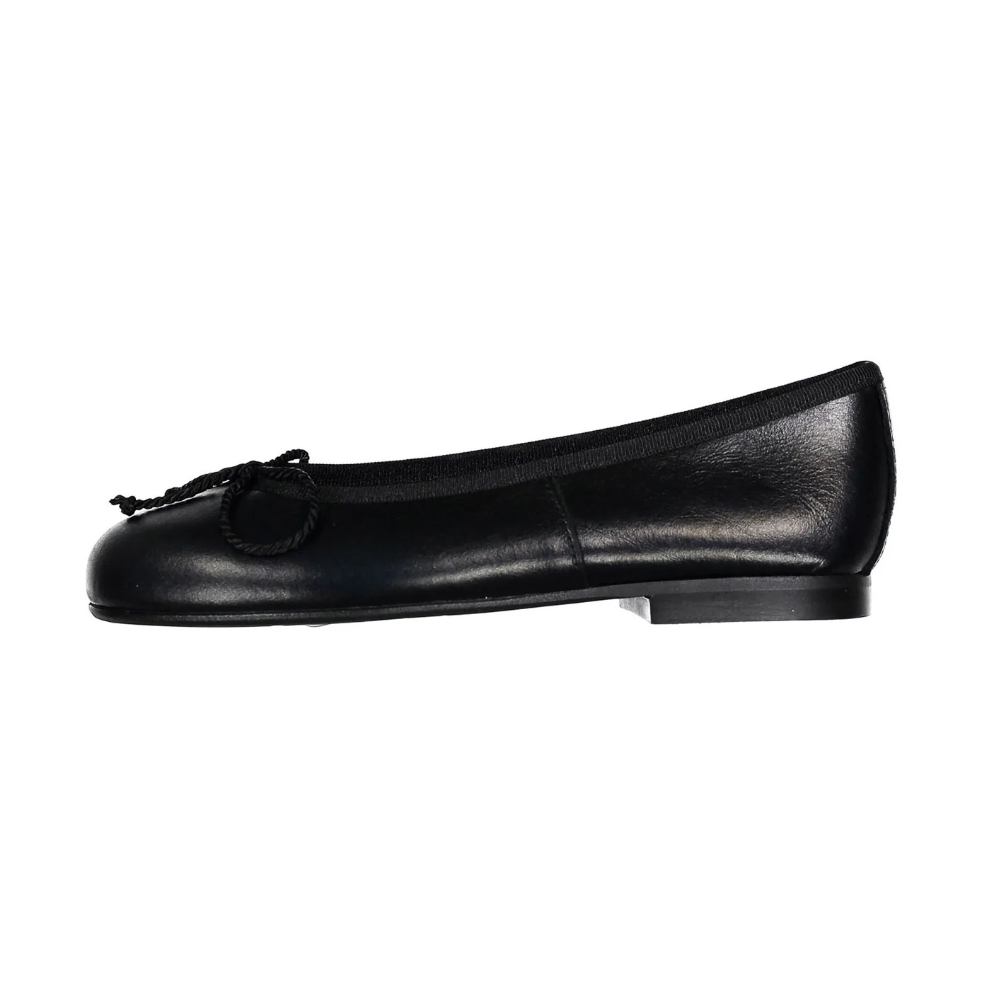 Papanatas Black Leather Ballet Flat - Image 2