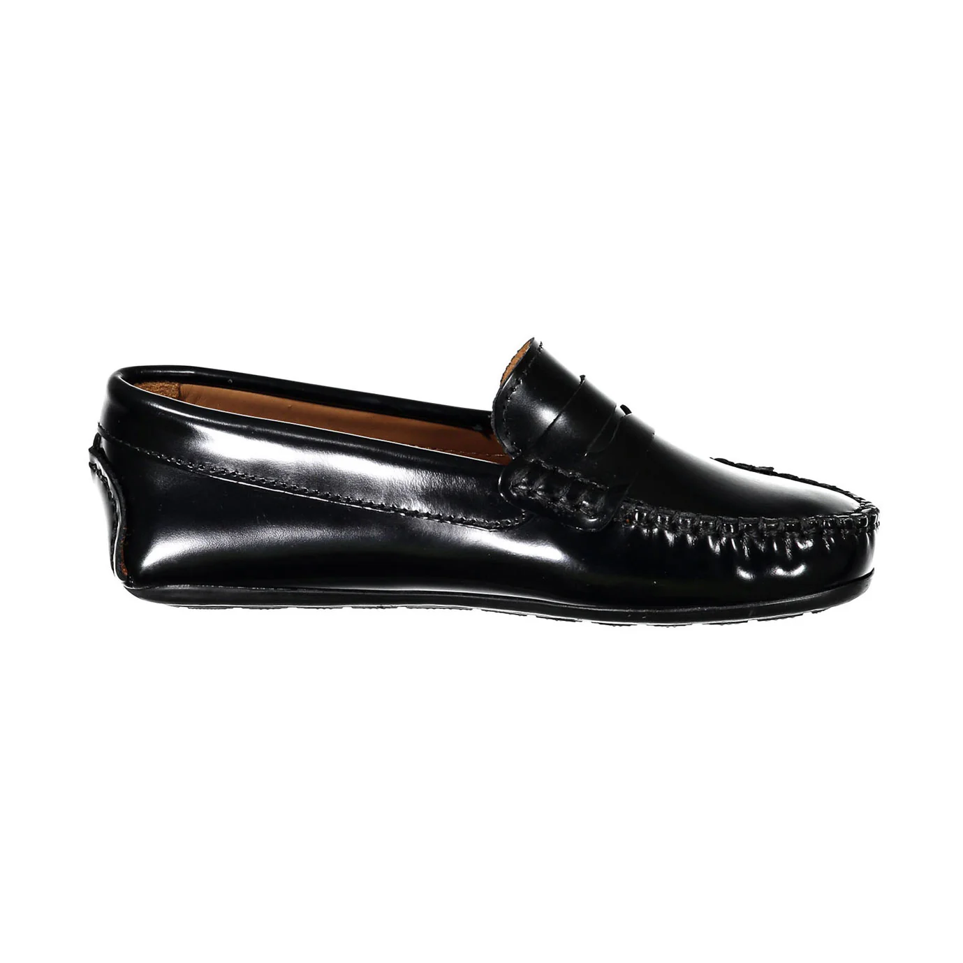 Papanatas Black Patent Leather Penny Loafers - Image 3