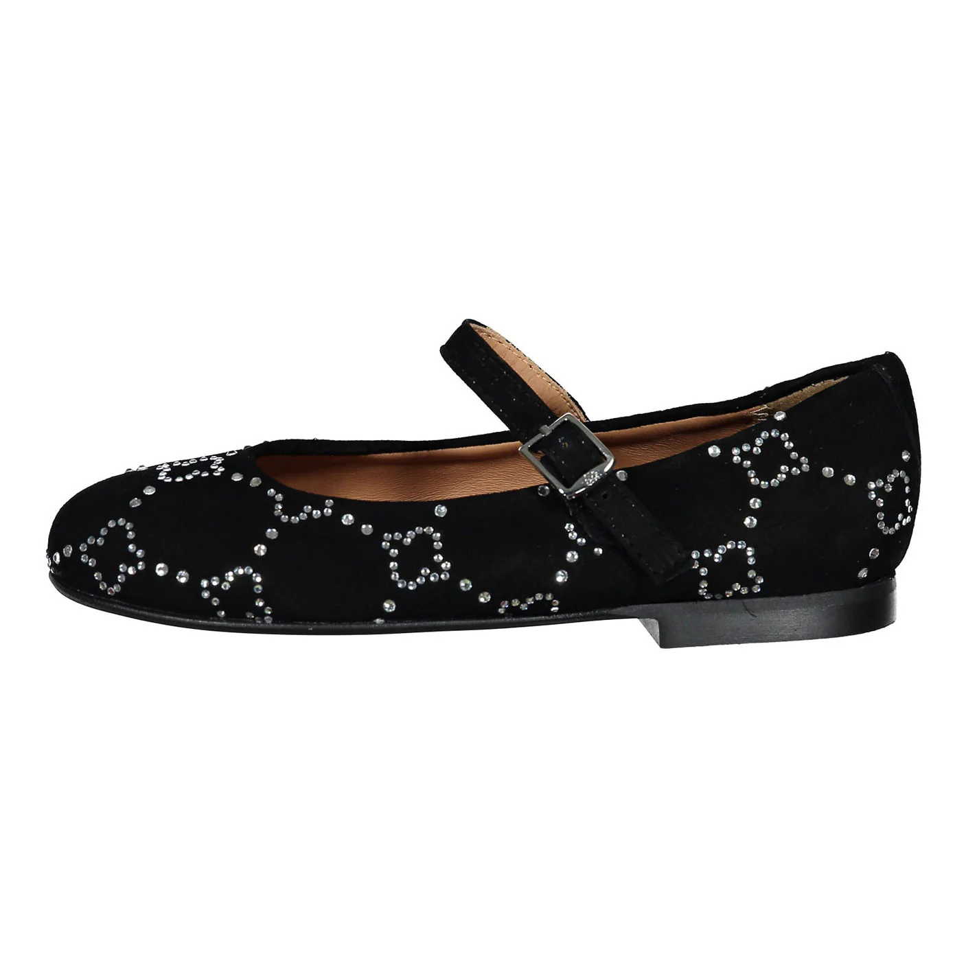 Papanatas Black Rhinestone Design Mary Janes - Image 2