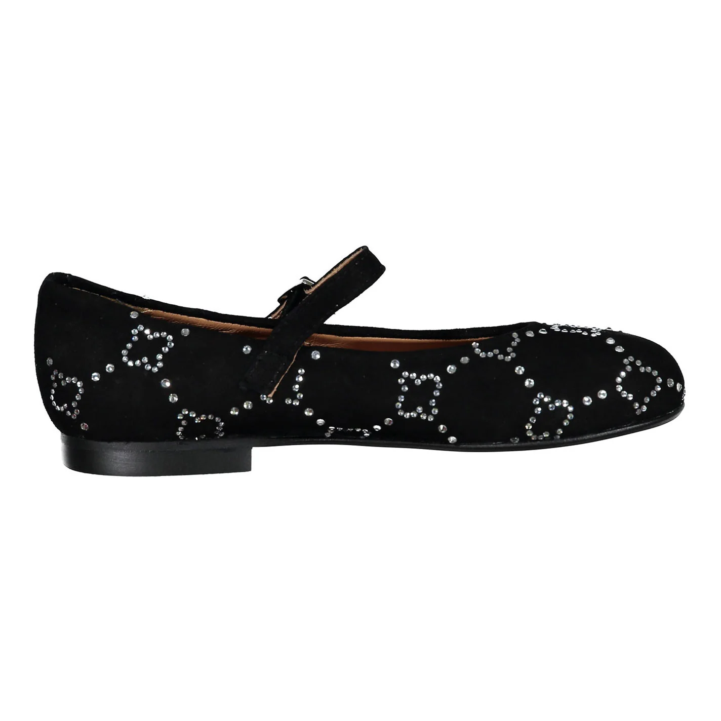 Papanatas Black Rhinestone Design Mary Janes - Image 3