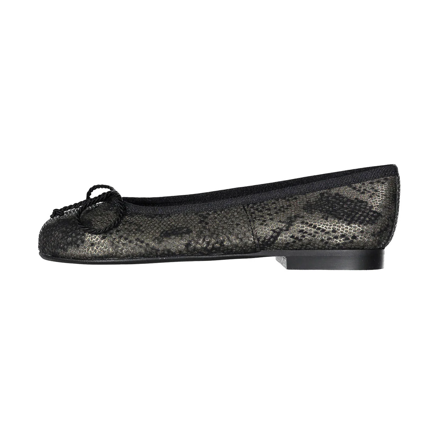 Papanatas Black Snake Detail Ballet Flat - Image 2