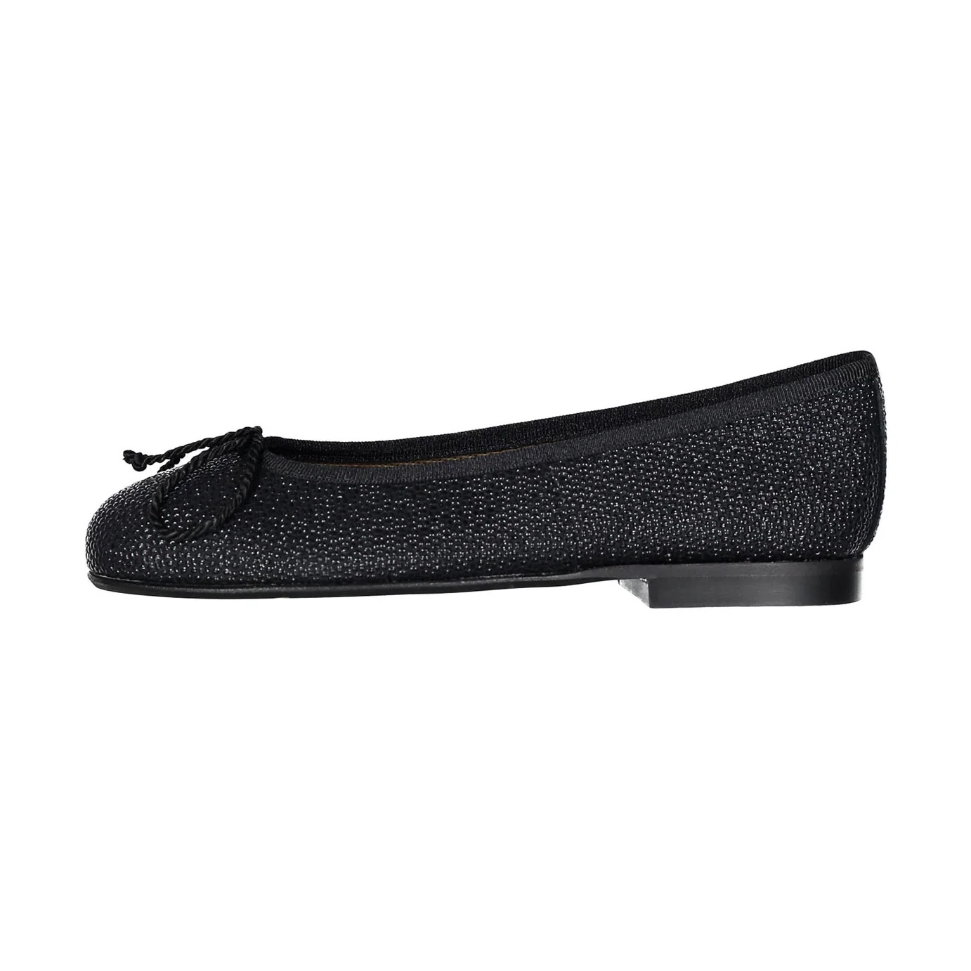 Papanatas Black Texture Ballet Flat - Image 2