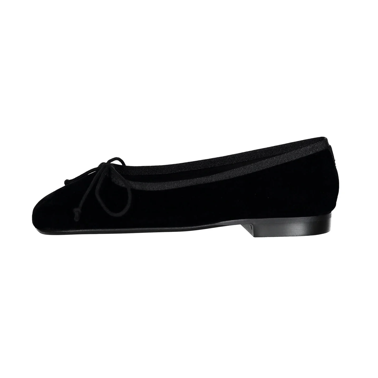 Papanatas Black Velvet Soft Ballet Flat - Image 2