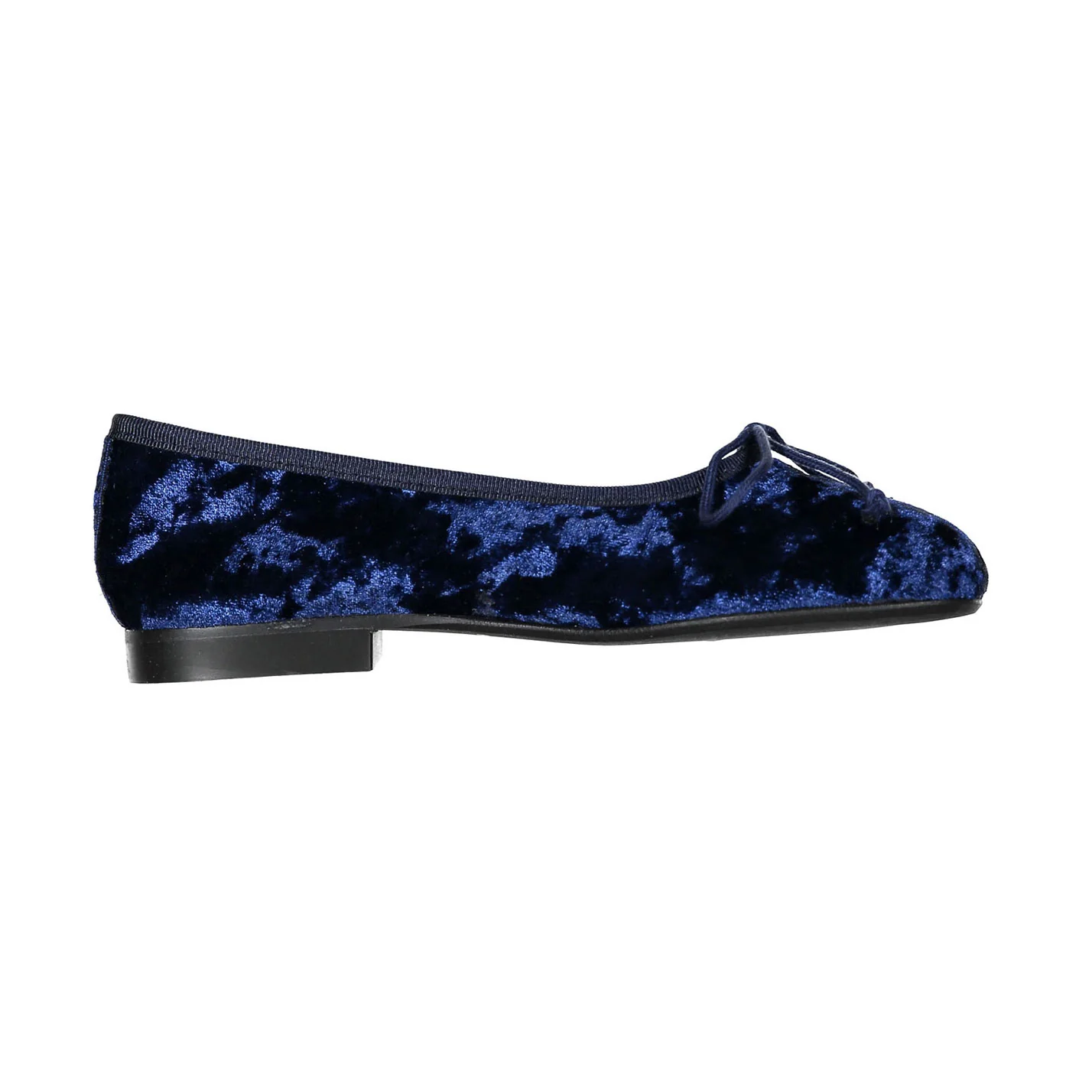 Papanatas Blue Frozen Velvet Soft Ballet Flat - Image 3