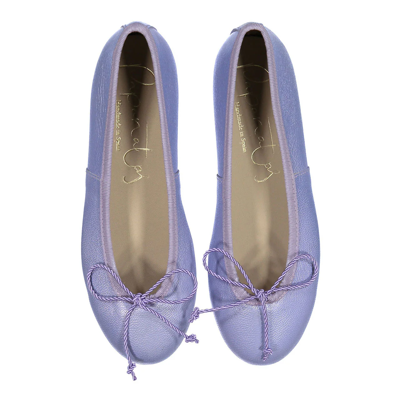 Papanatas Lavender Leather Ballet Flat