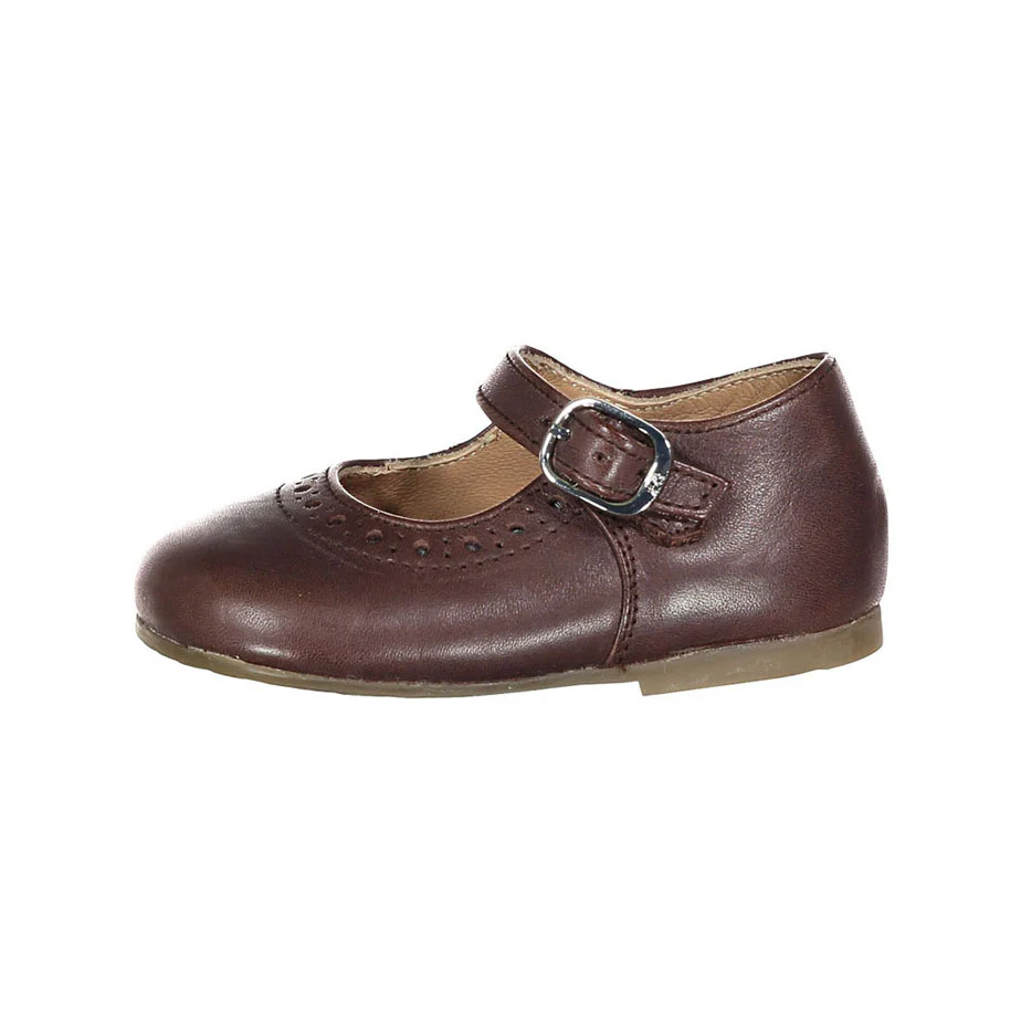 Papanatas Brown Baby Mary Janes - Image 2