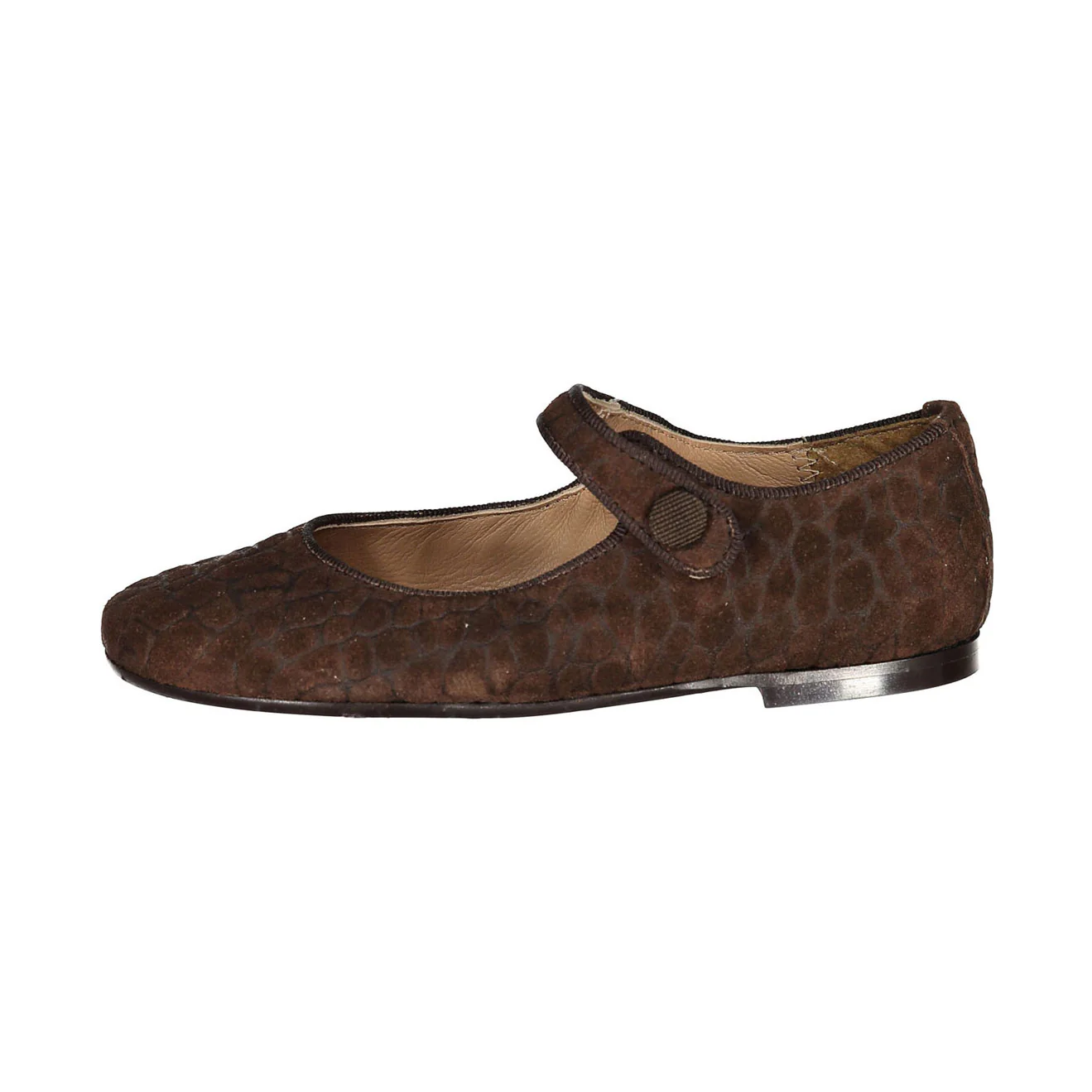 Papanatas Nut Croc Button Mary Janes - Image 2
