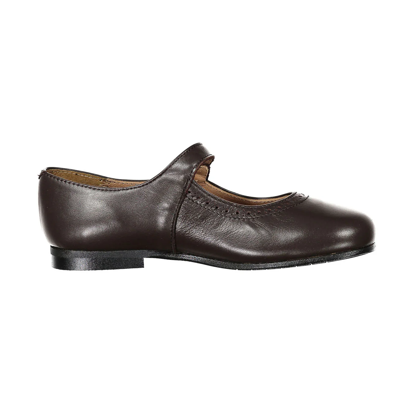 Papanatas Brown Old School Buckle Mary Janes - Image 3