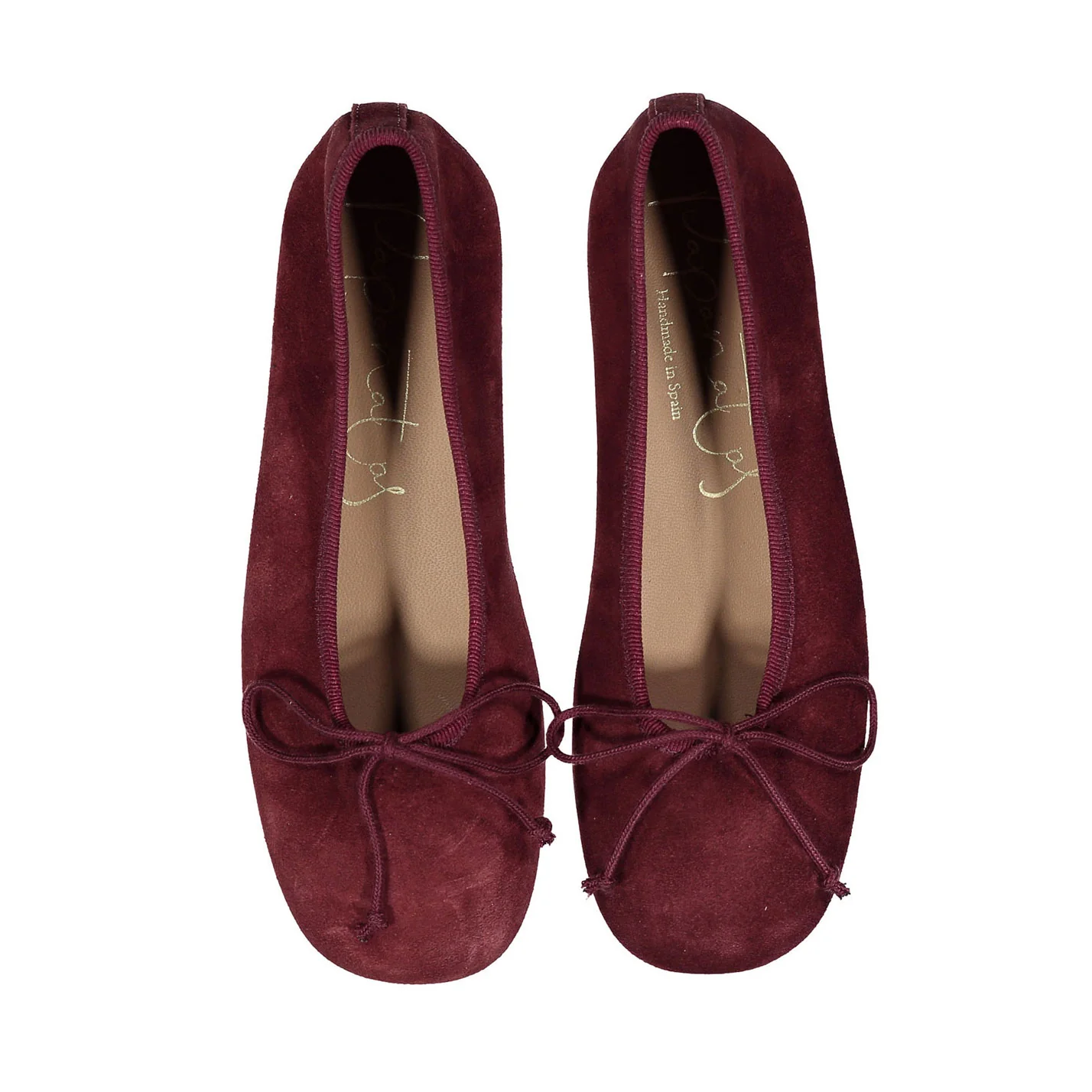 Papanatas Burgundy Soft Ballet Flat