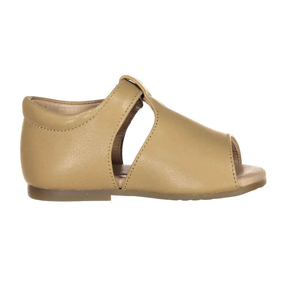 Papanatas Cappuccino Open Toe Baby Sandals - Image 3