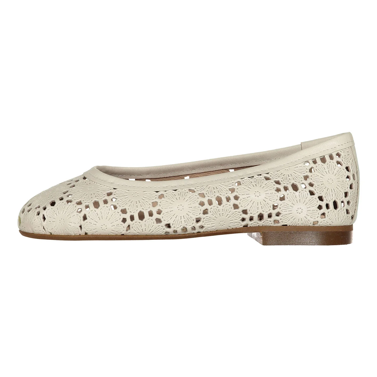 Papanatas Cream Crochet Ballet Flat - Image 2